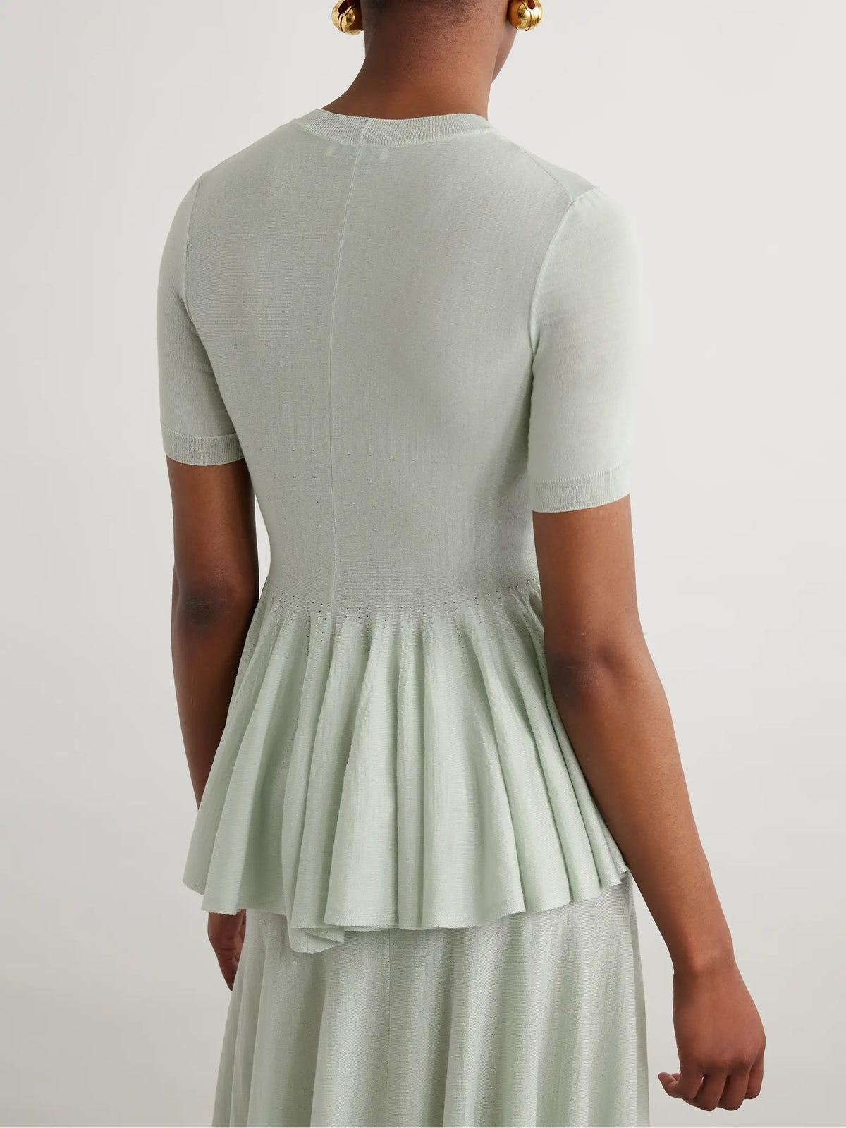 Alaïa Wool Peplum Top