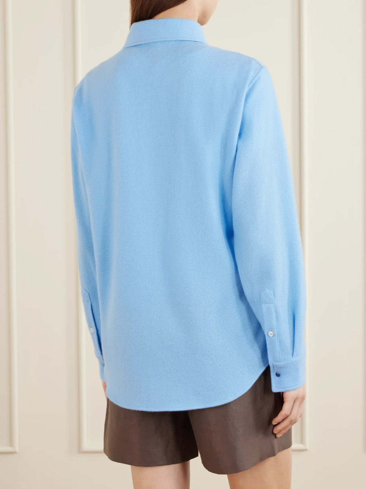 God's True Blue Lagoon Cashmere Shirt