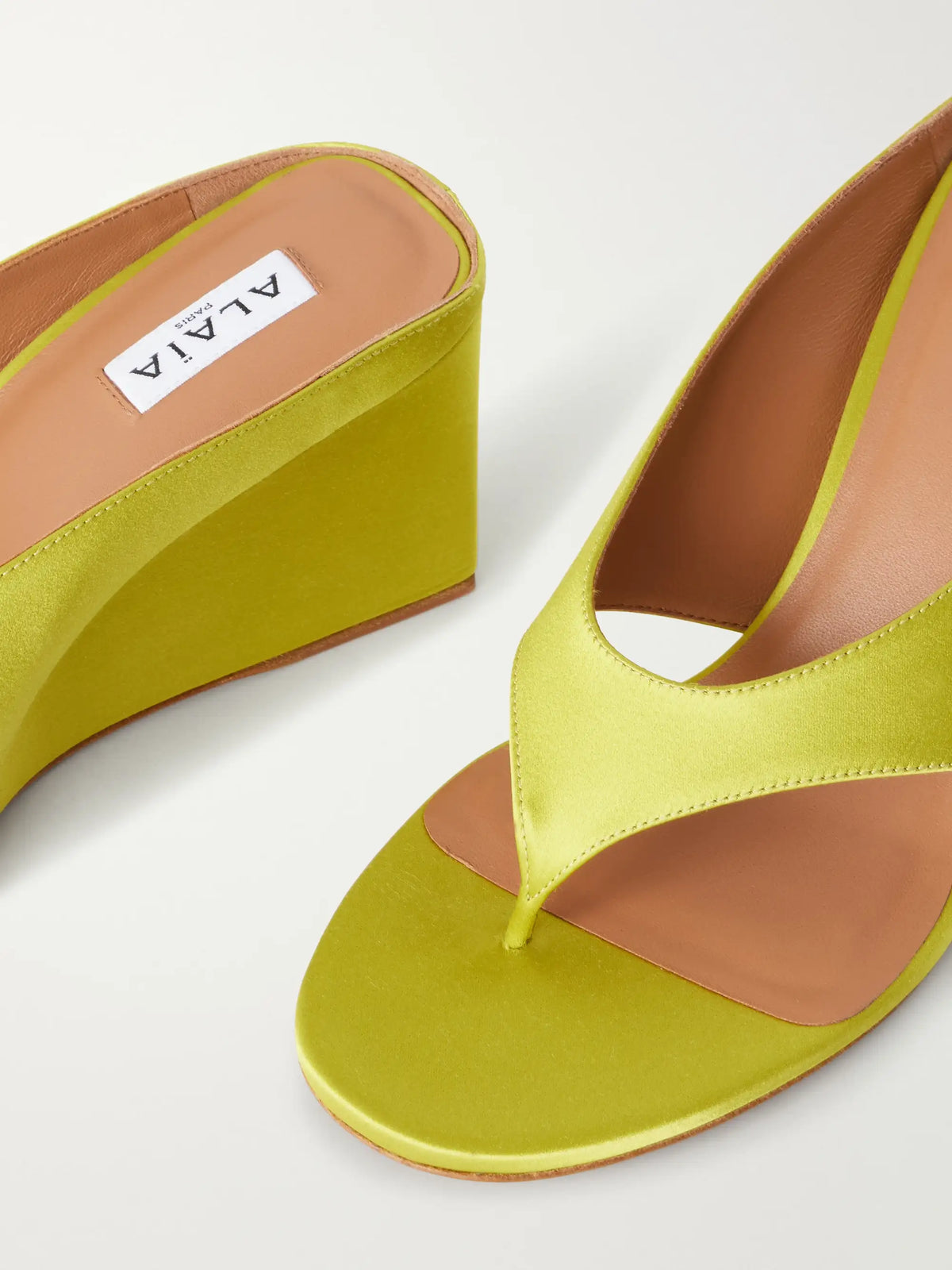 Tong 75 Satin Wedge Sandals
