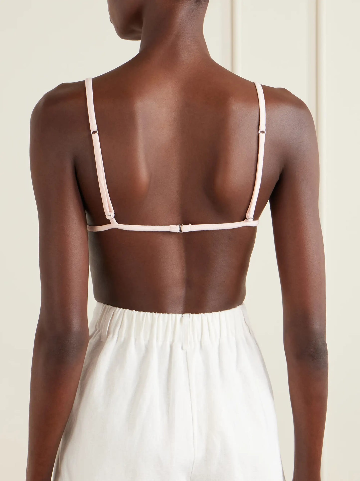 Wonderland Two-tone Jacquard-knit Soft-cup Triangle Bra