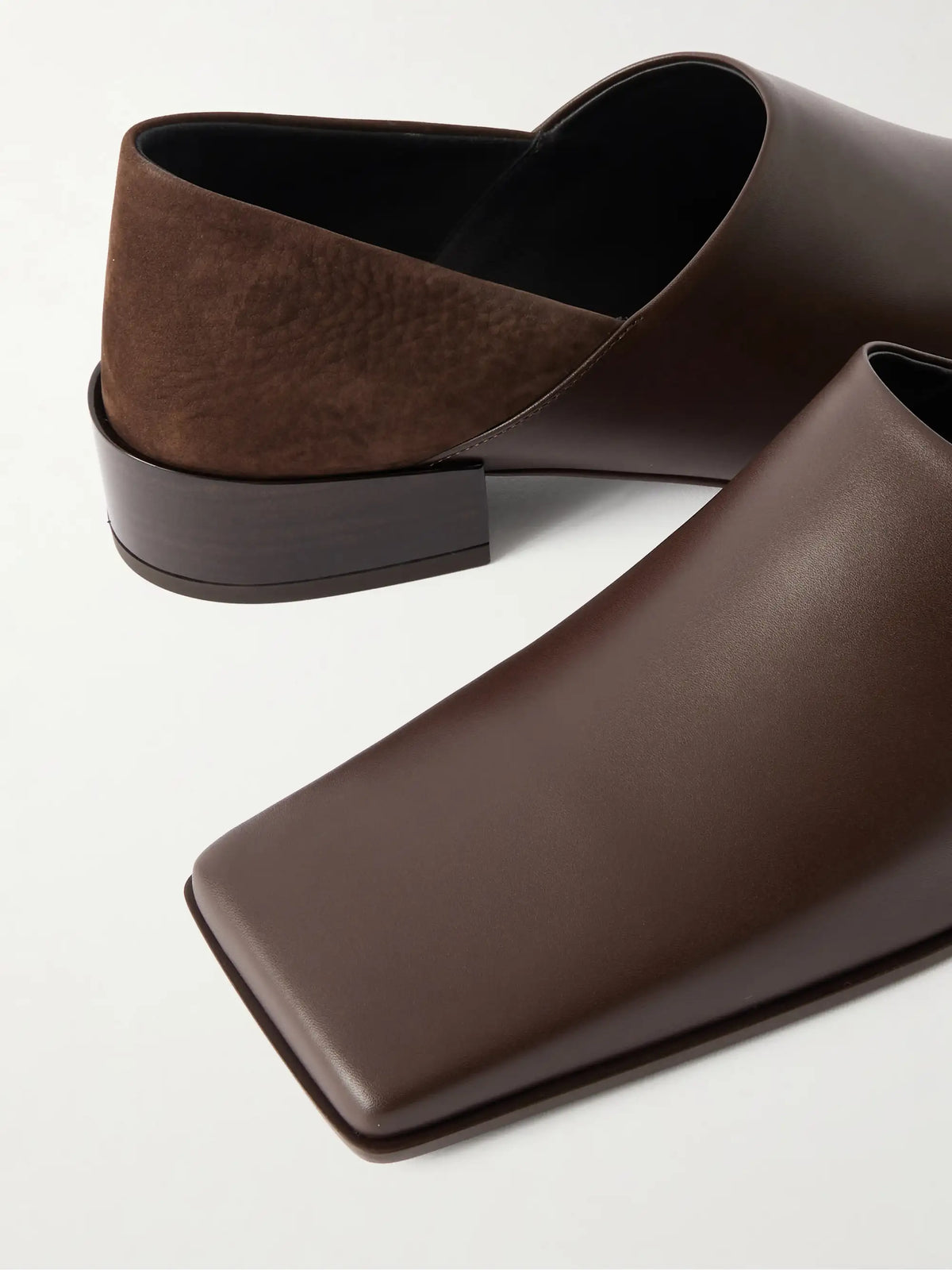 Leather And Nubuck Loafers