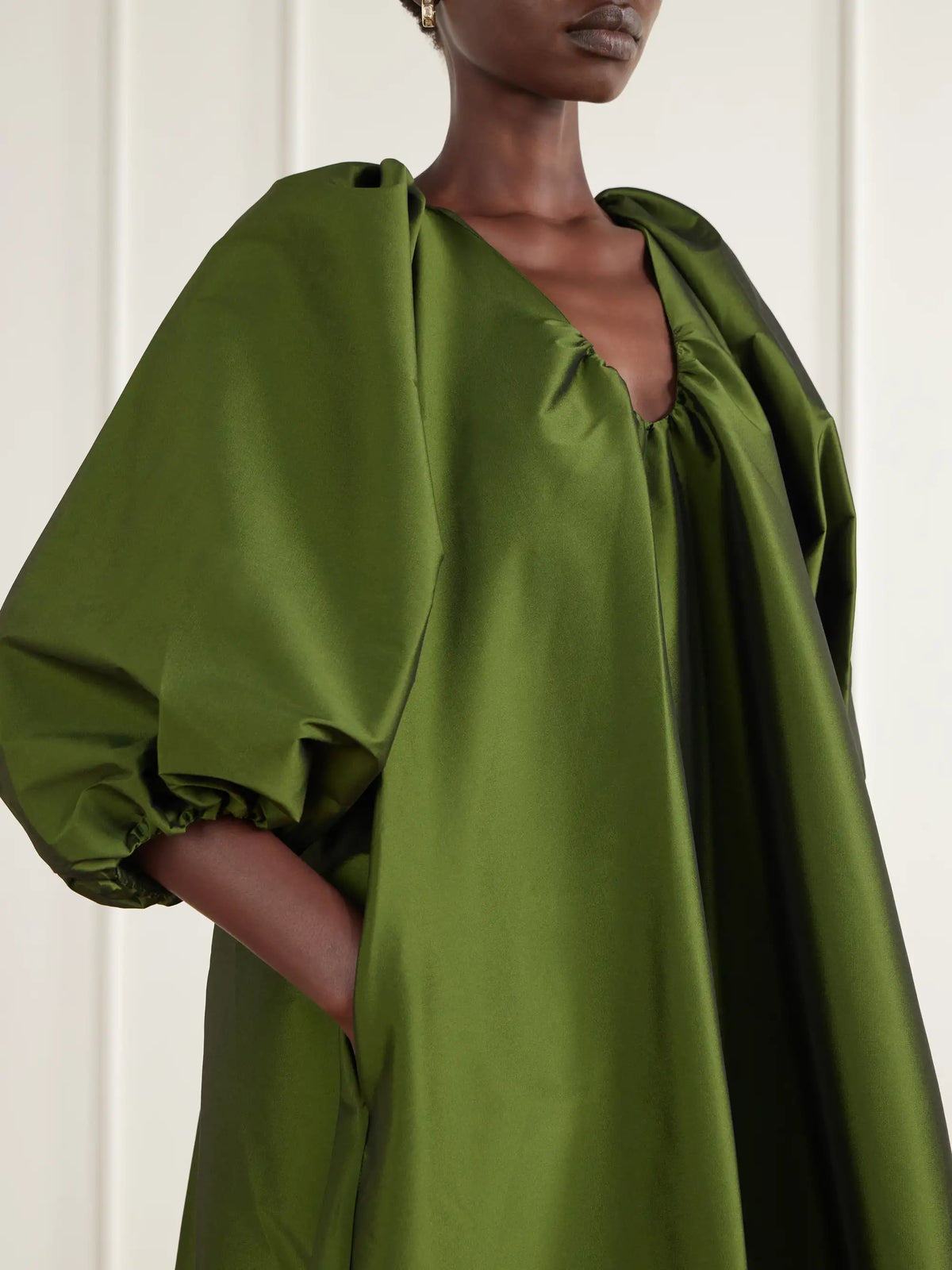 BERNADETTE George Gathered Taffeta Gown
