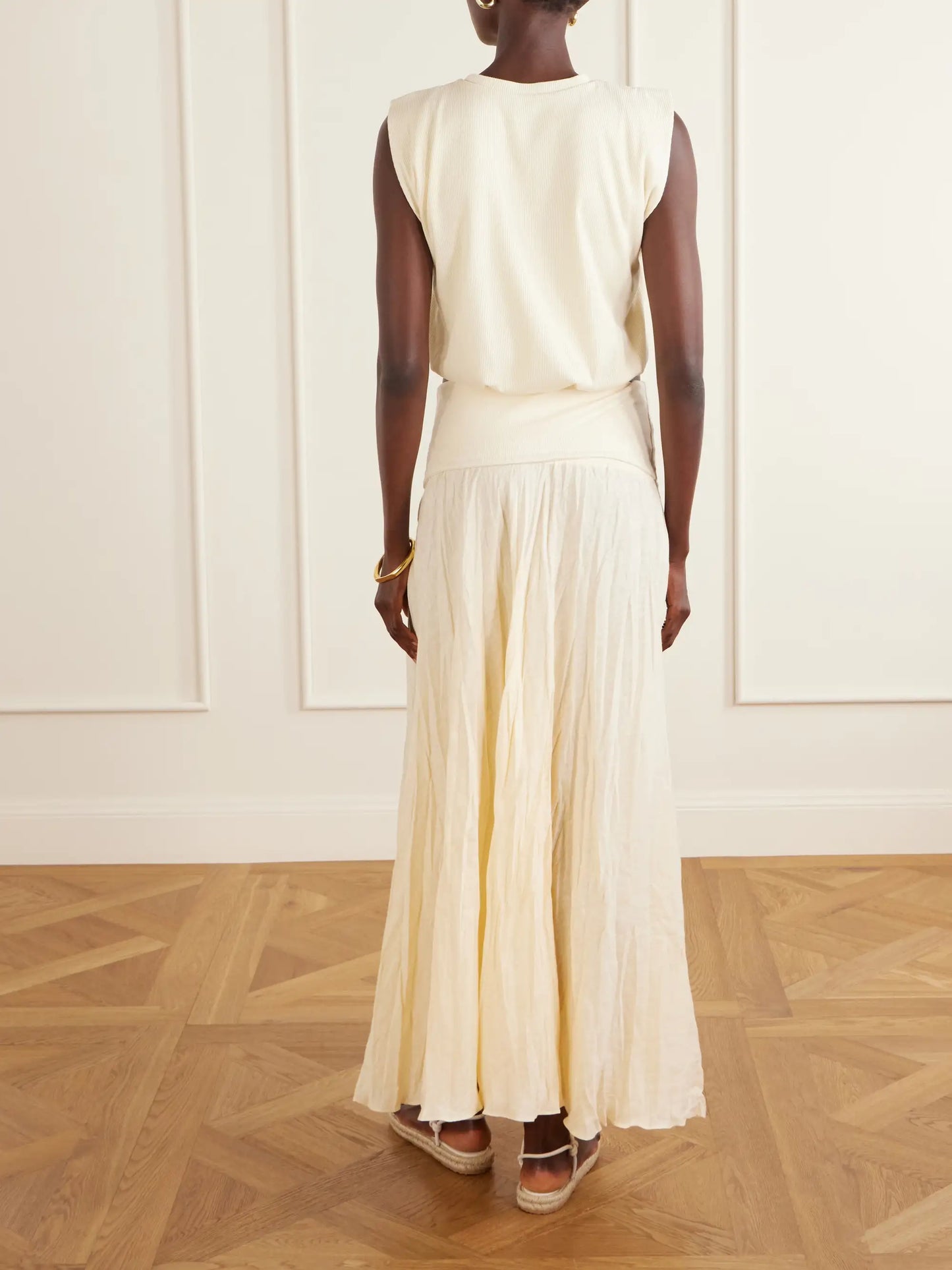 Muraya Ribbed Cotton-blend Top