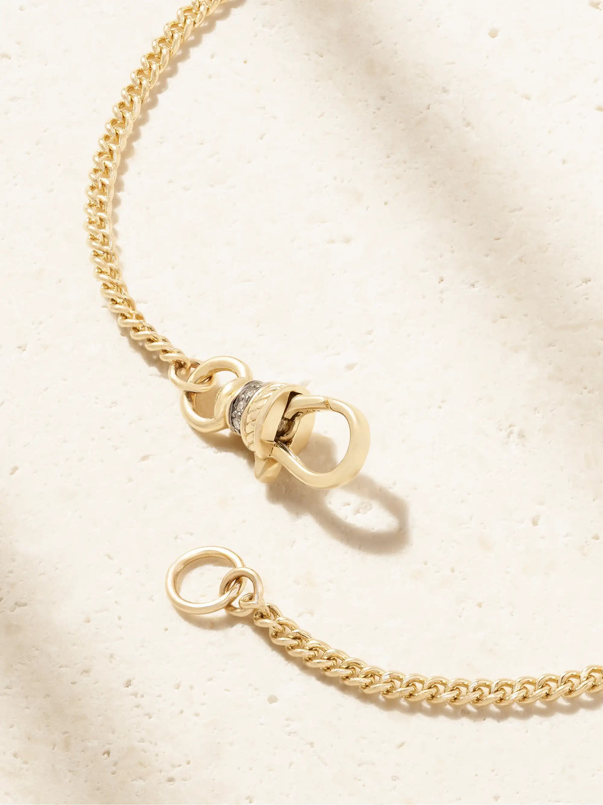 Baby Pocket Watch 14-karat Gold Diamond Necklace