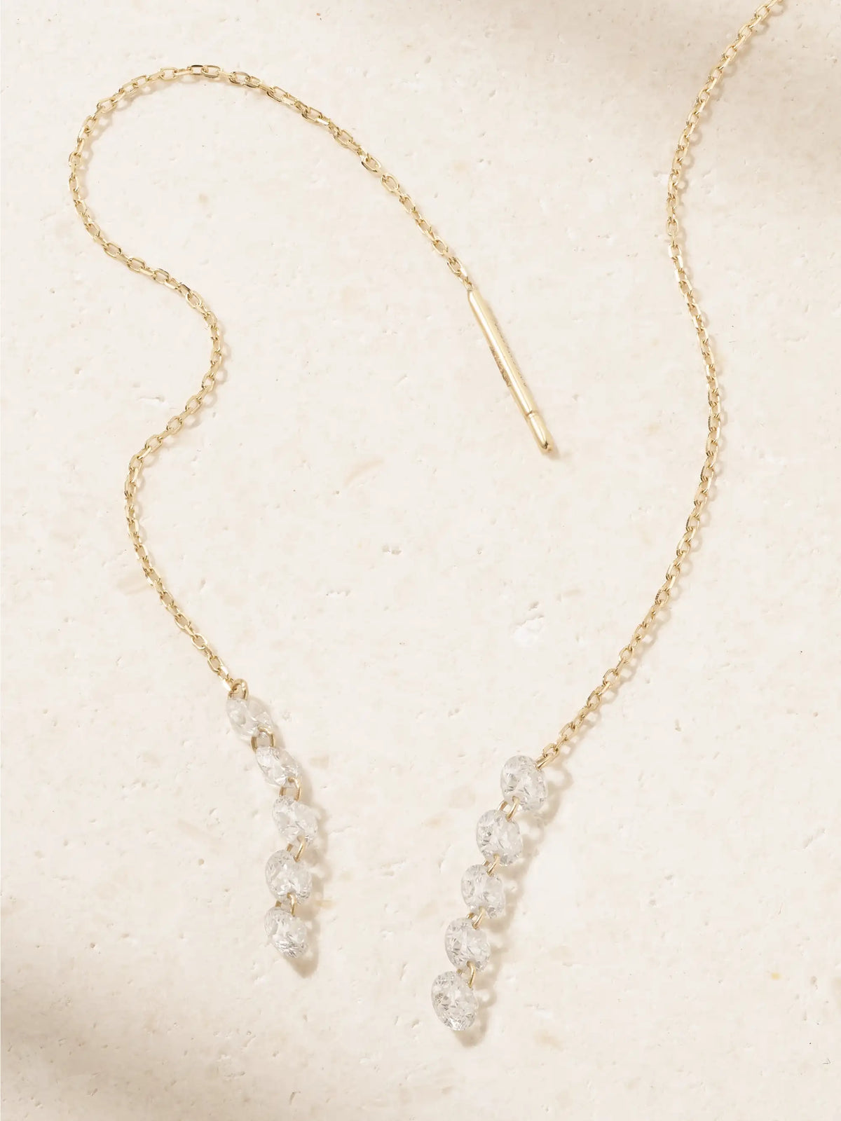 Rivière 18-karat Gold Diamond Earrings