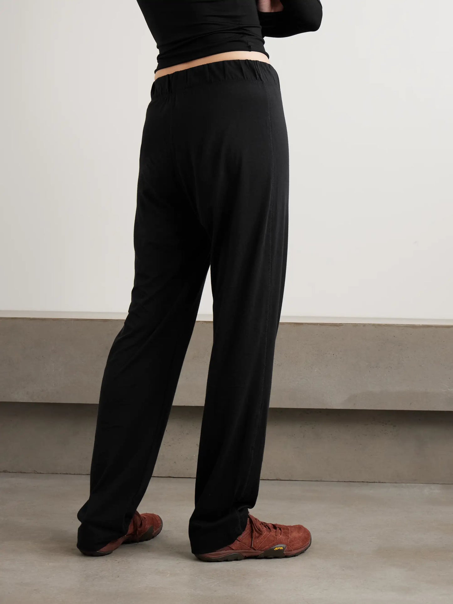 Lounge Cotton And Modal-blend Jersey Staight-leg Pants