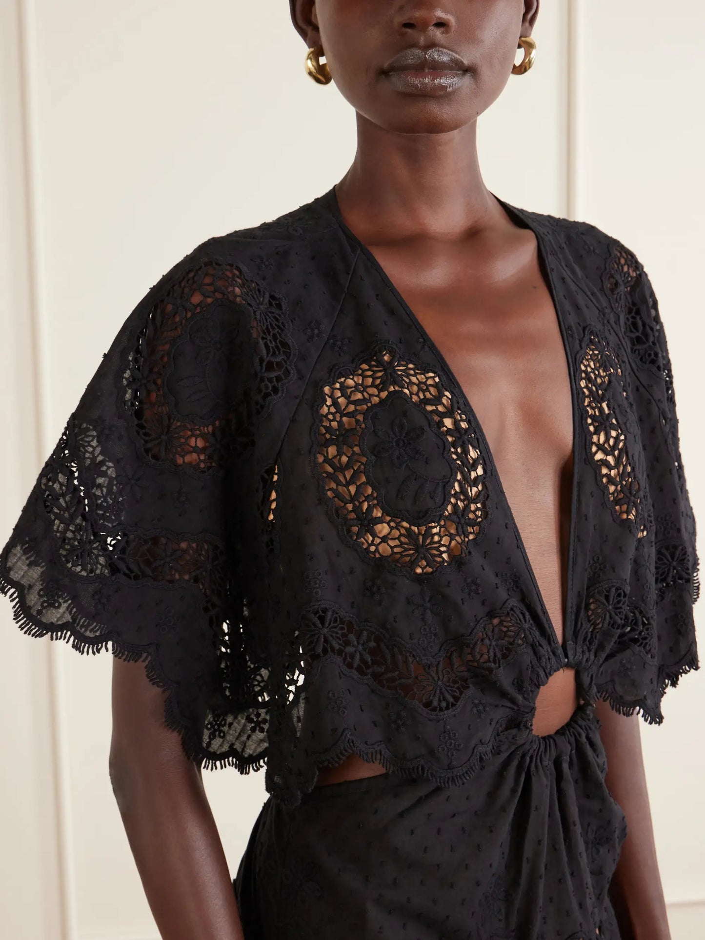 Paradise Broderie Anglaise Cotton Mini Dress