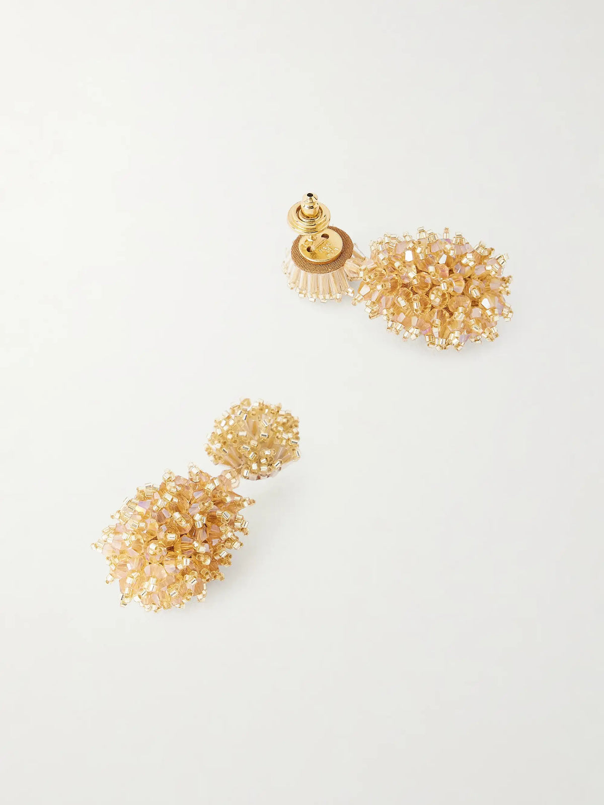 Beaded Gold-tone Earrings