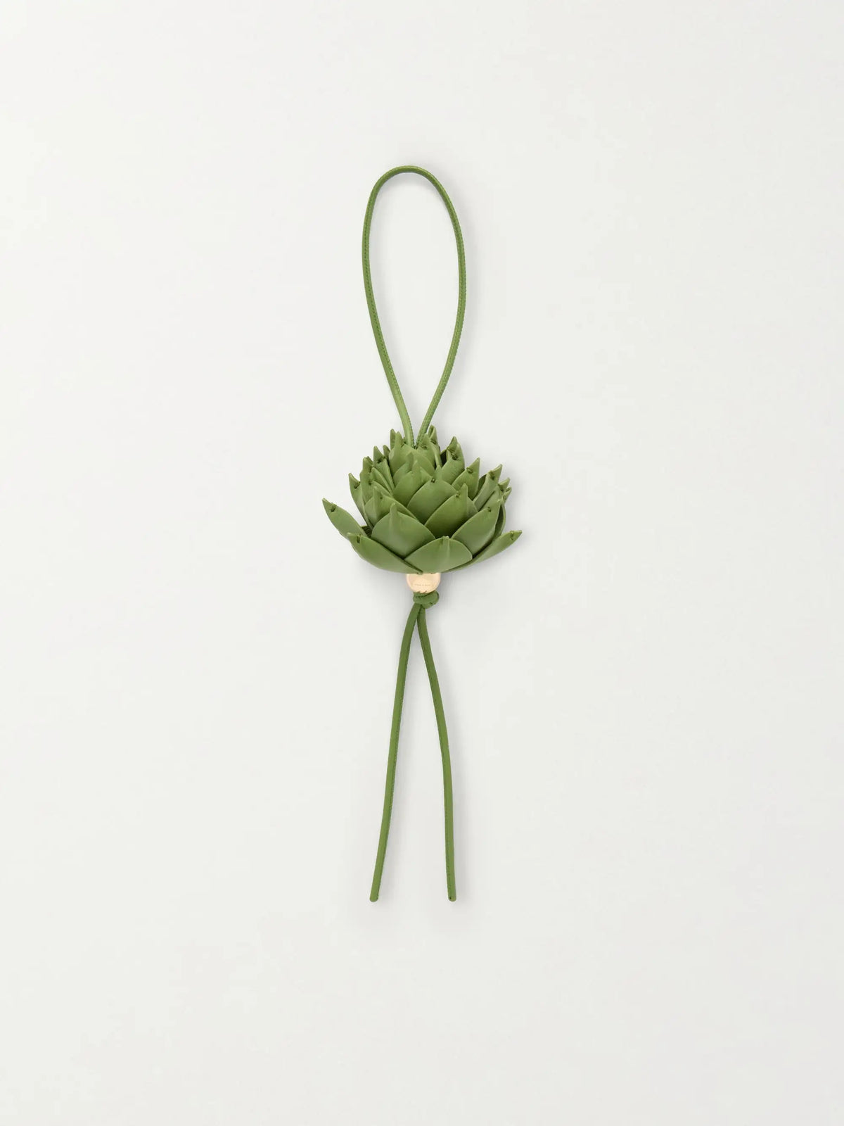 + Paula's Ibiza Artichoke Leather And Gold-tone Bag Charm