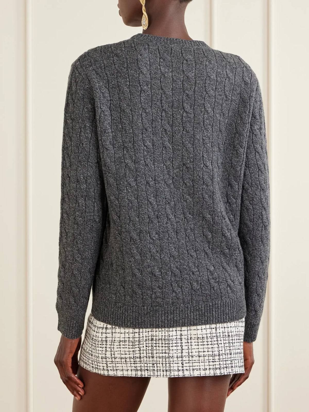 Cable-knit Wool Sweater