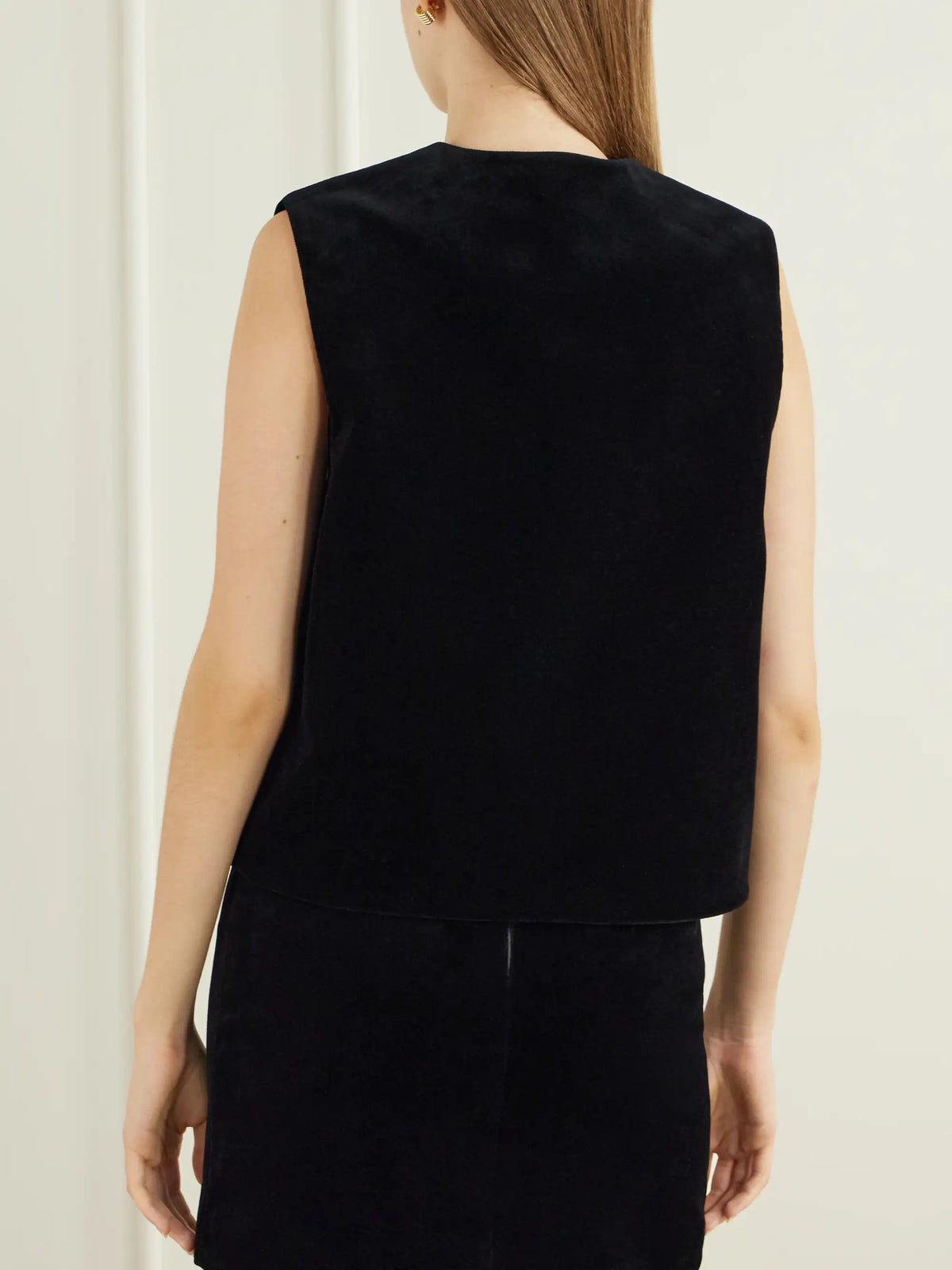 BLAZÉ Milano Gliss Cotton-velvet Vest