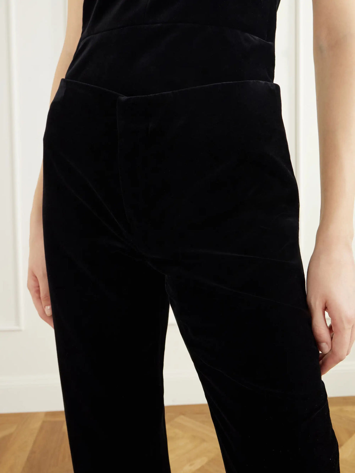 LIBEROWE Lilian Darted Cotton-velvet Slim-fit Pants