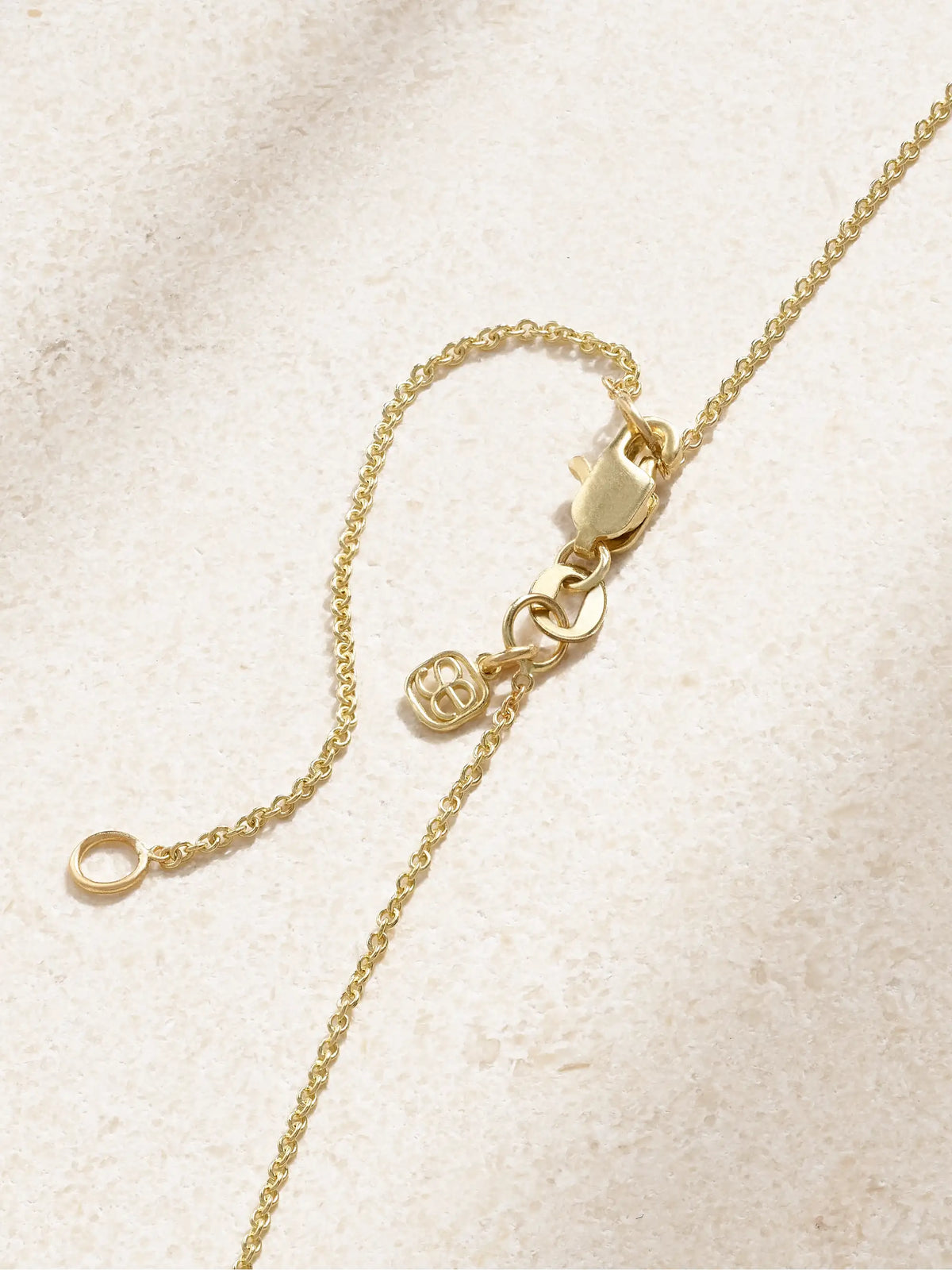 Palm Tree 14-karat Gold Diamond Necklace
