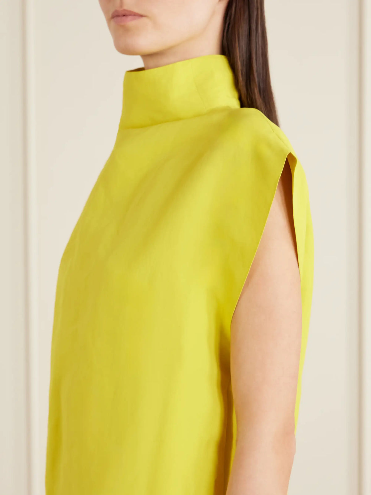 Alaïa Paper-blend Turtleneck Top