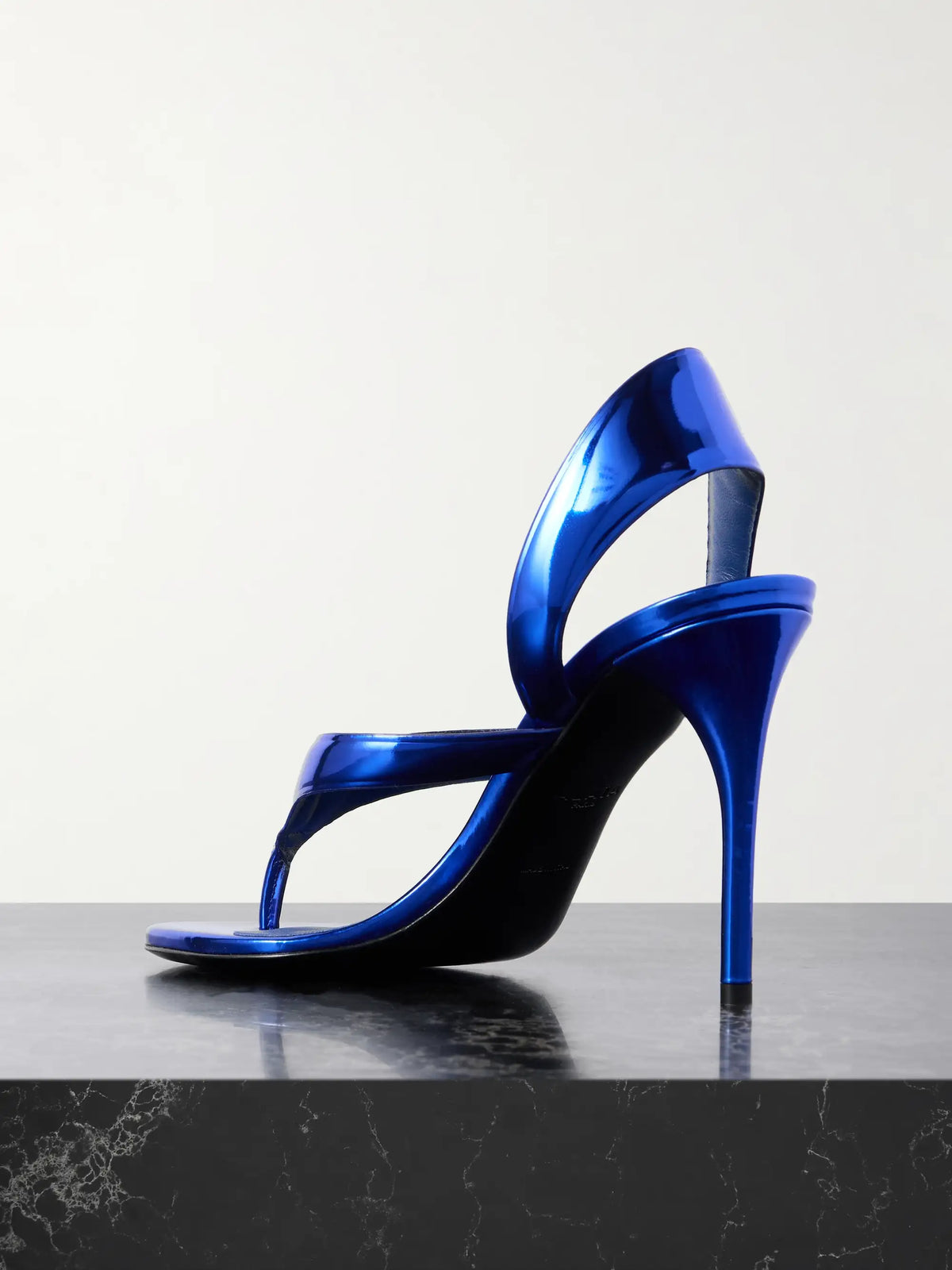 Tong 90 Mirrored-leather Sandals