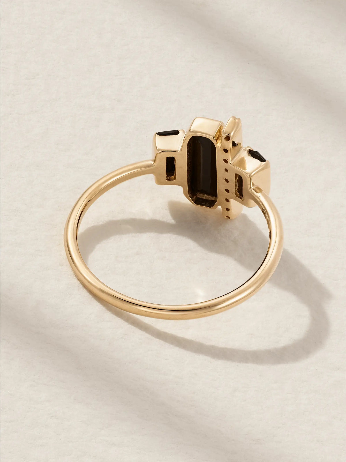 Cityscape 14-karat Recycled Gold, Spinel And Diamond Ring