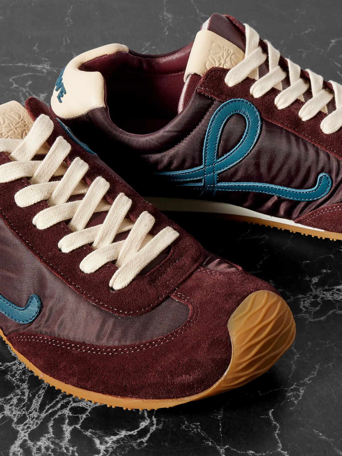 Ballet Runner 2.0 Logo-appliquéd Shell, Suede And Leather Sneakers