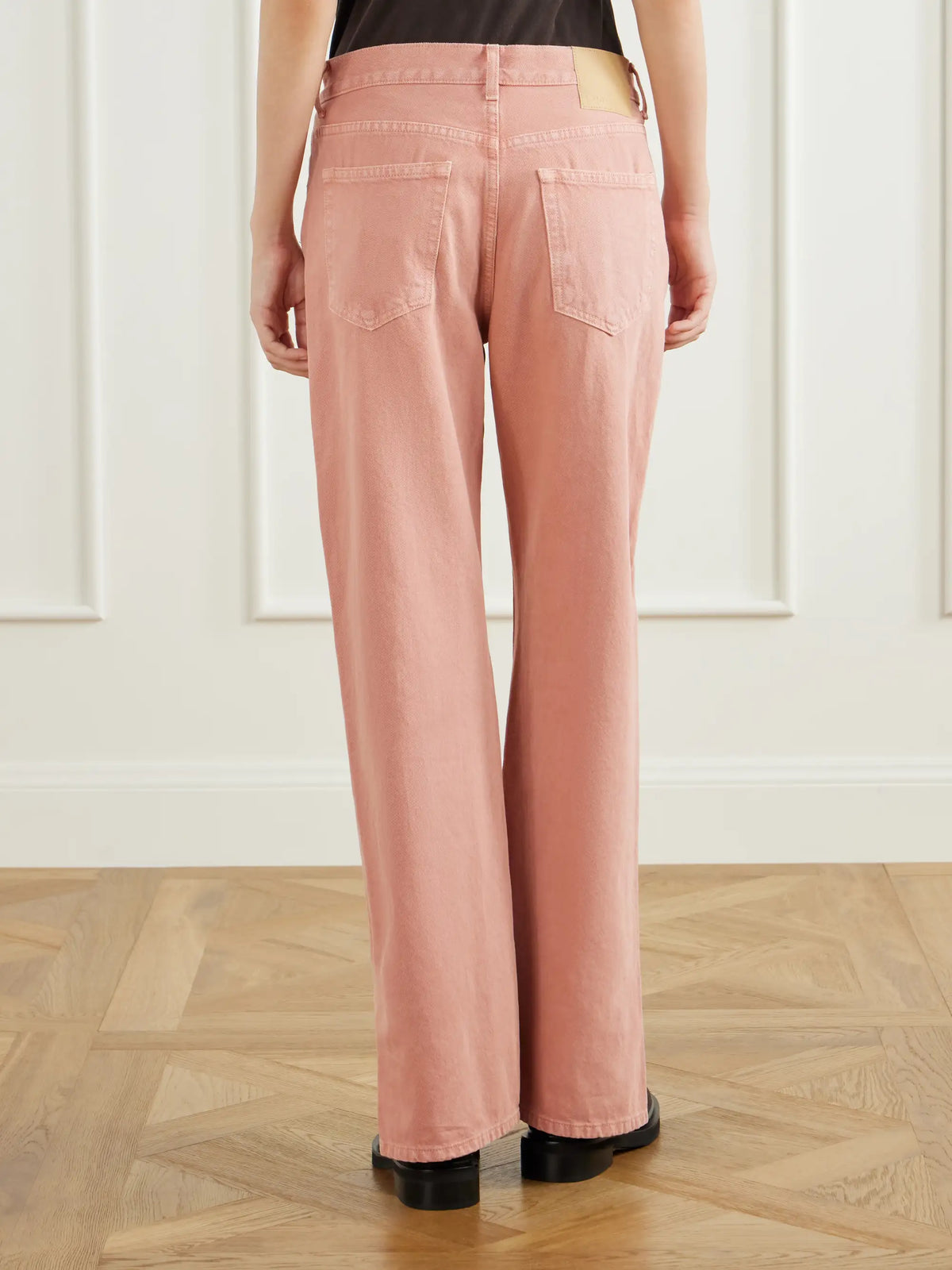 B SIDES Charlot Split Hem Mid-rise Wide-leg Jeans
