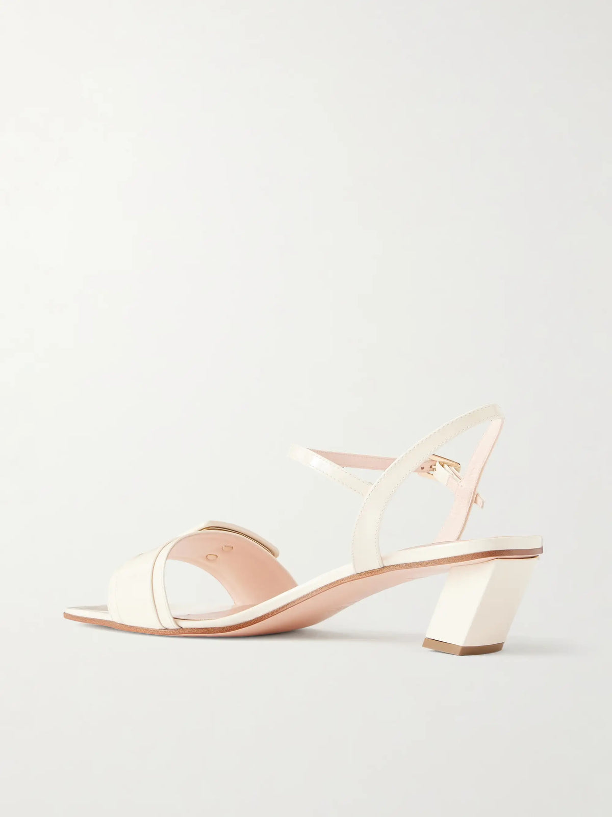 45 Buckled Leather Sandals