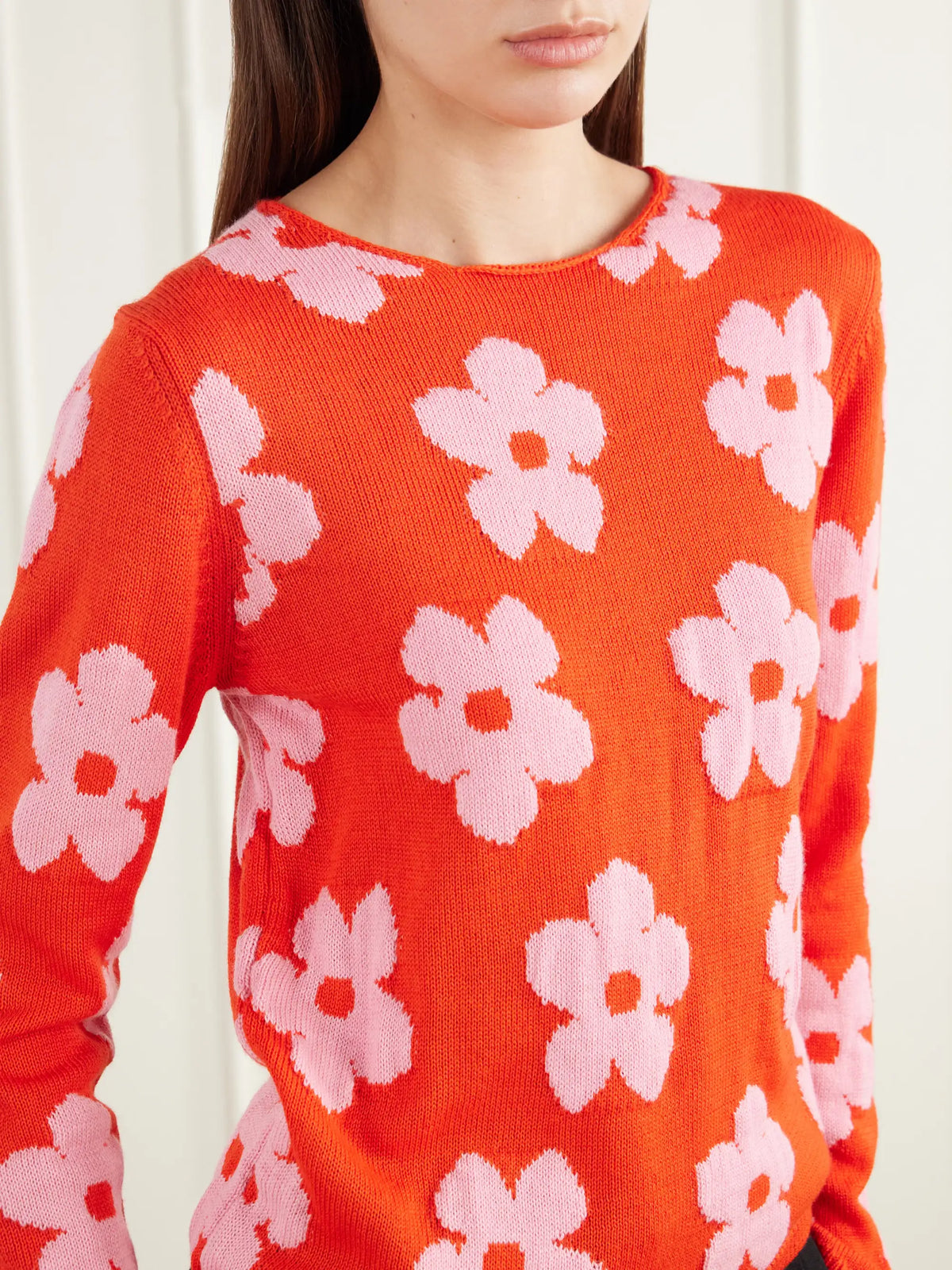 Comme des Garçons GIRL Floral-intarsia Sweater