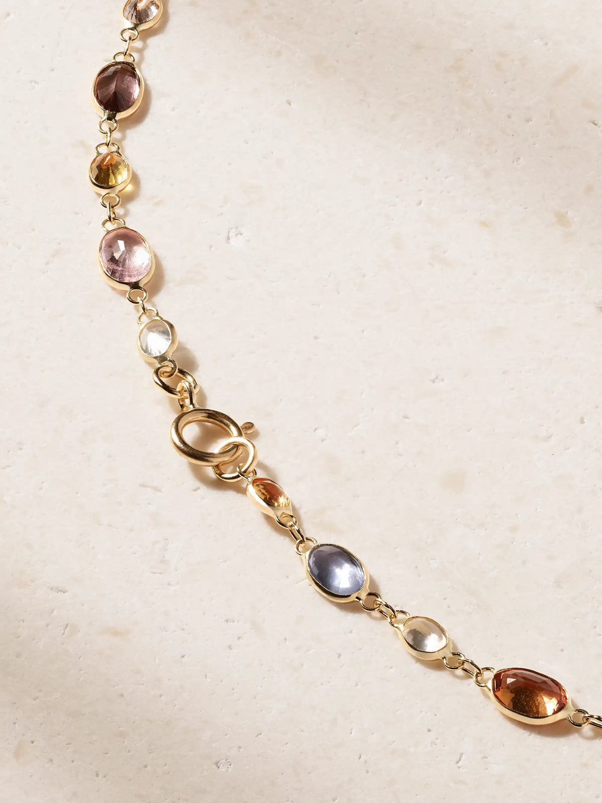 JIA JIA Chakra 18-karat Gold And Sapphire Beaded Necklace