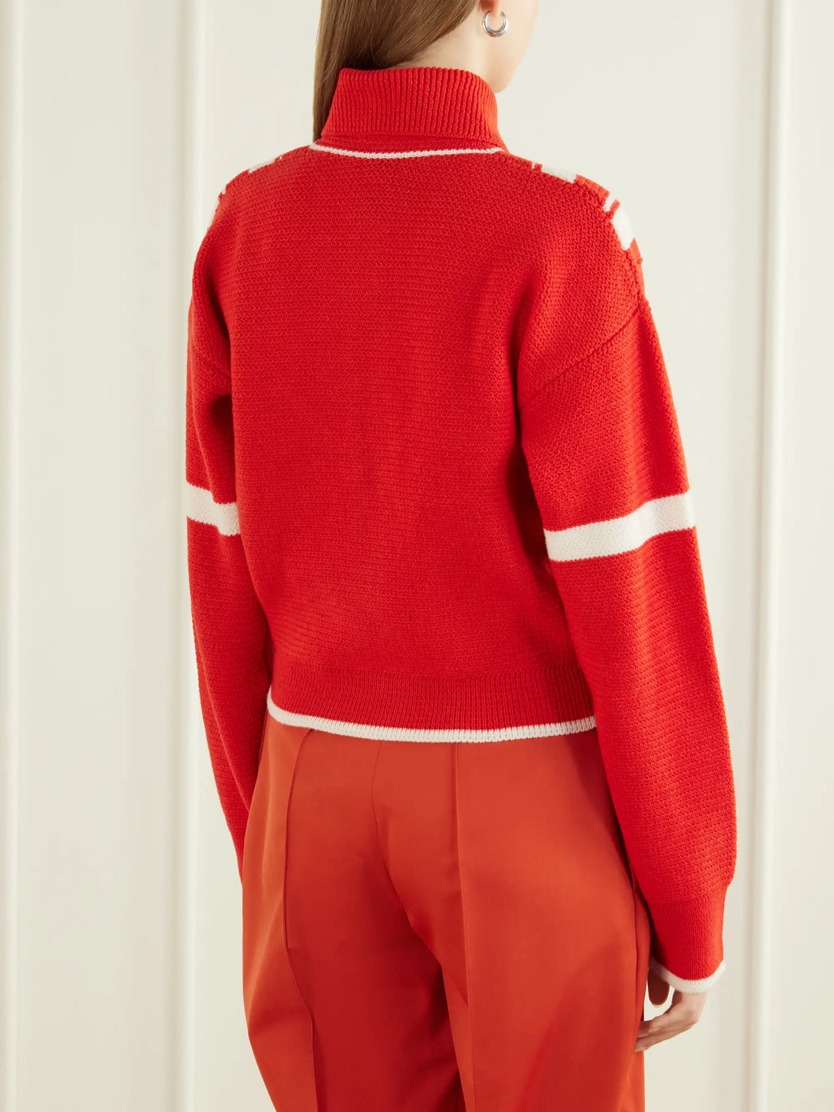 Stella McCartney Striped Wool Zip-up Cardigan
