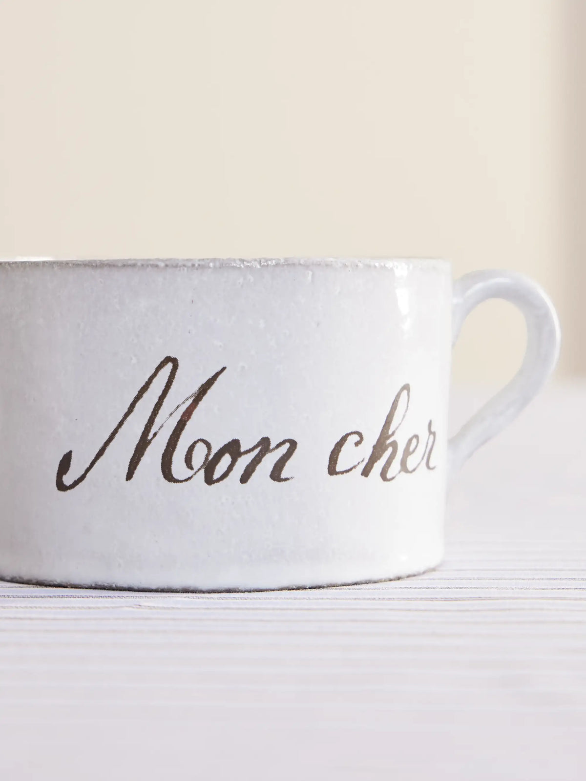 + John Derian Mon Cher Ceramic Cup