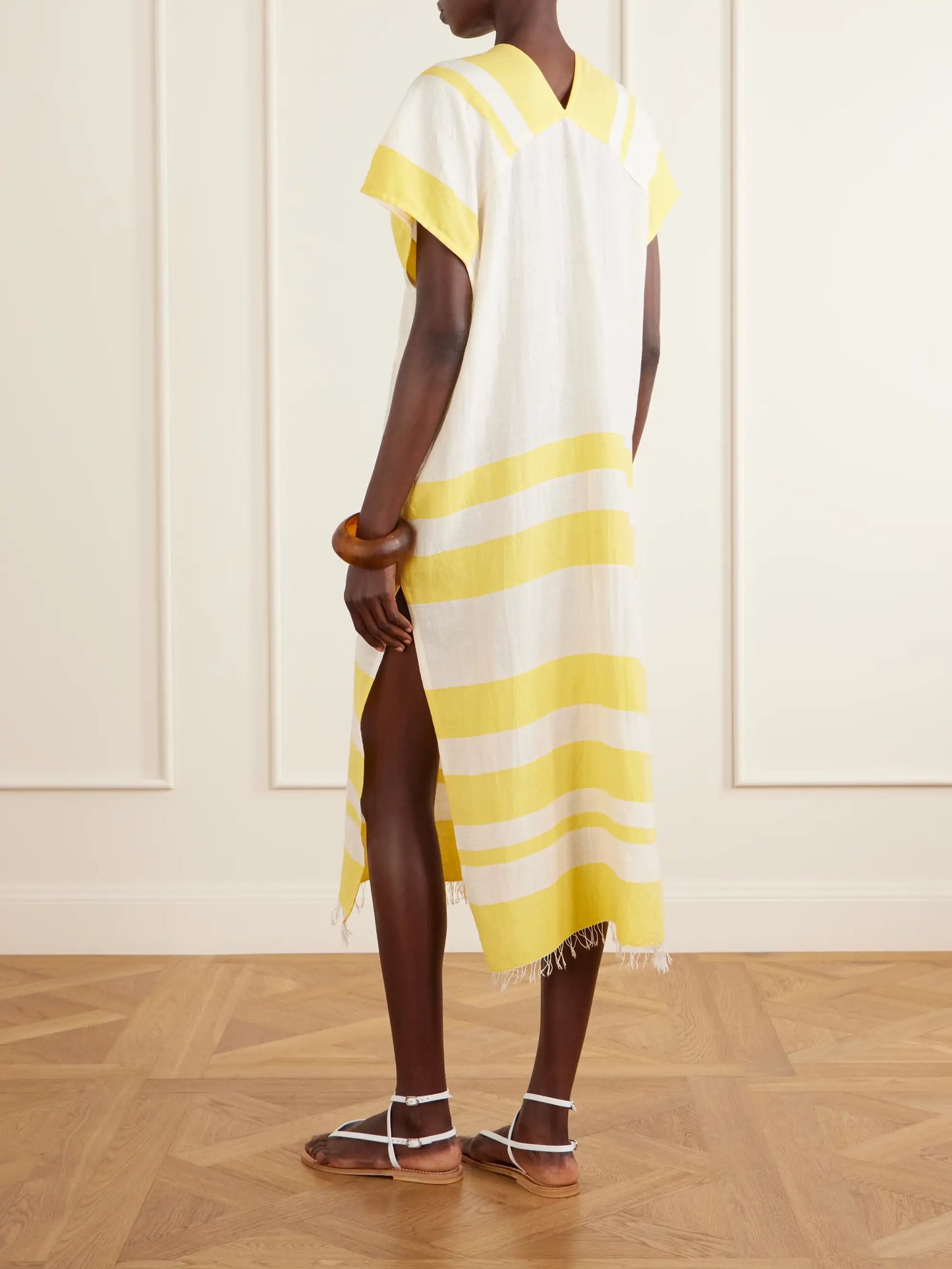 Gasira Striped Cotton-blend Maxi Dress