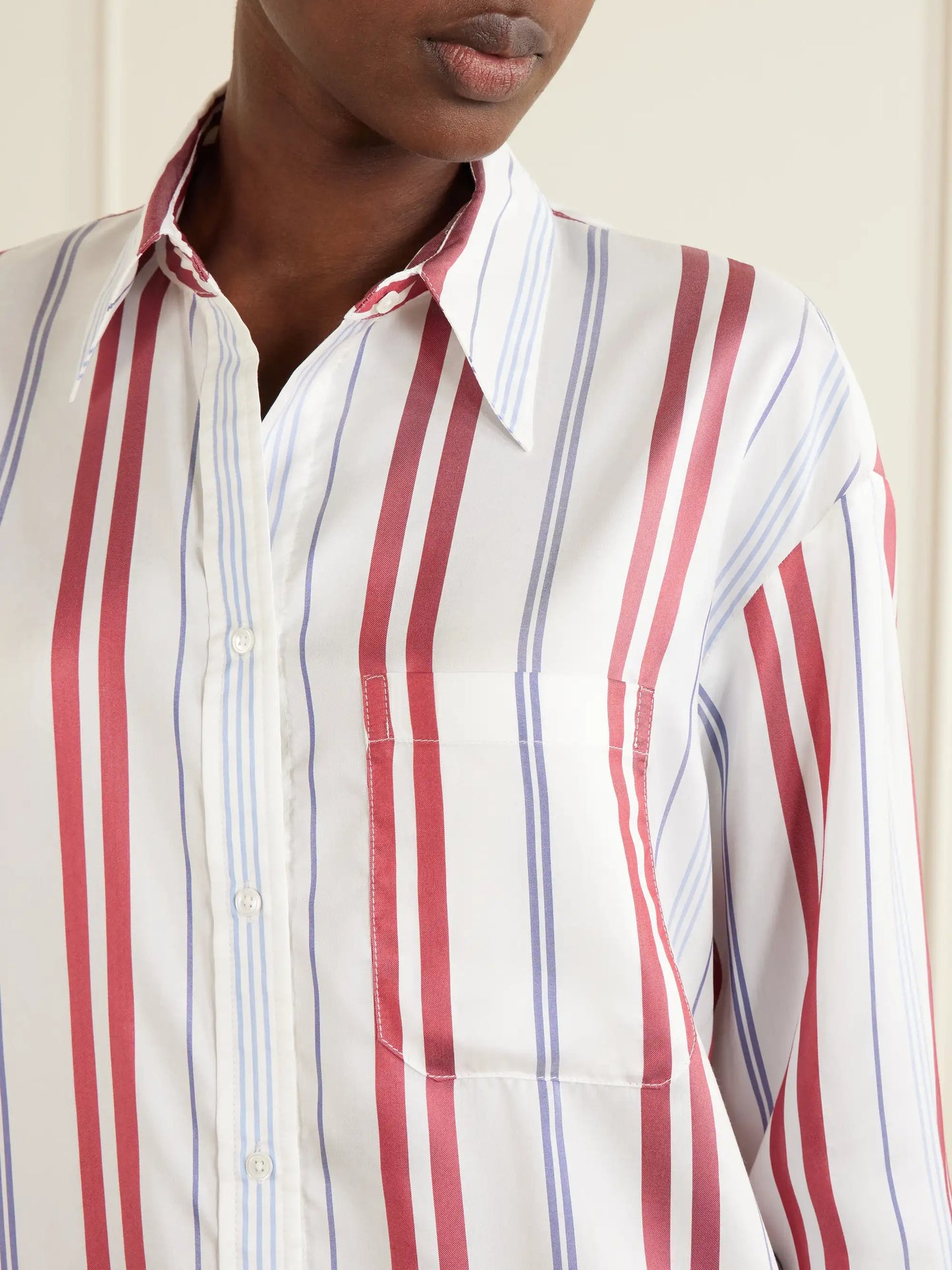 Big Joe Striped Silk Shirt