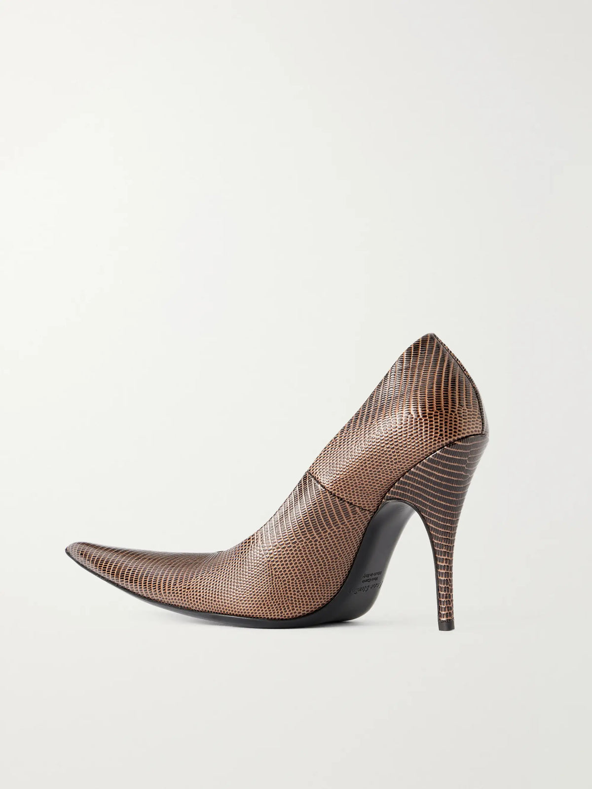 Snake-effect Leather Pumps