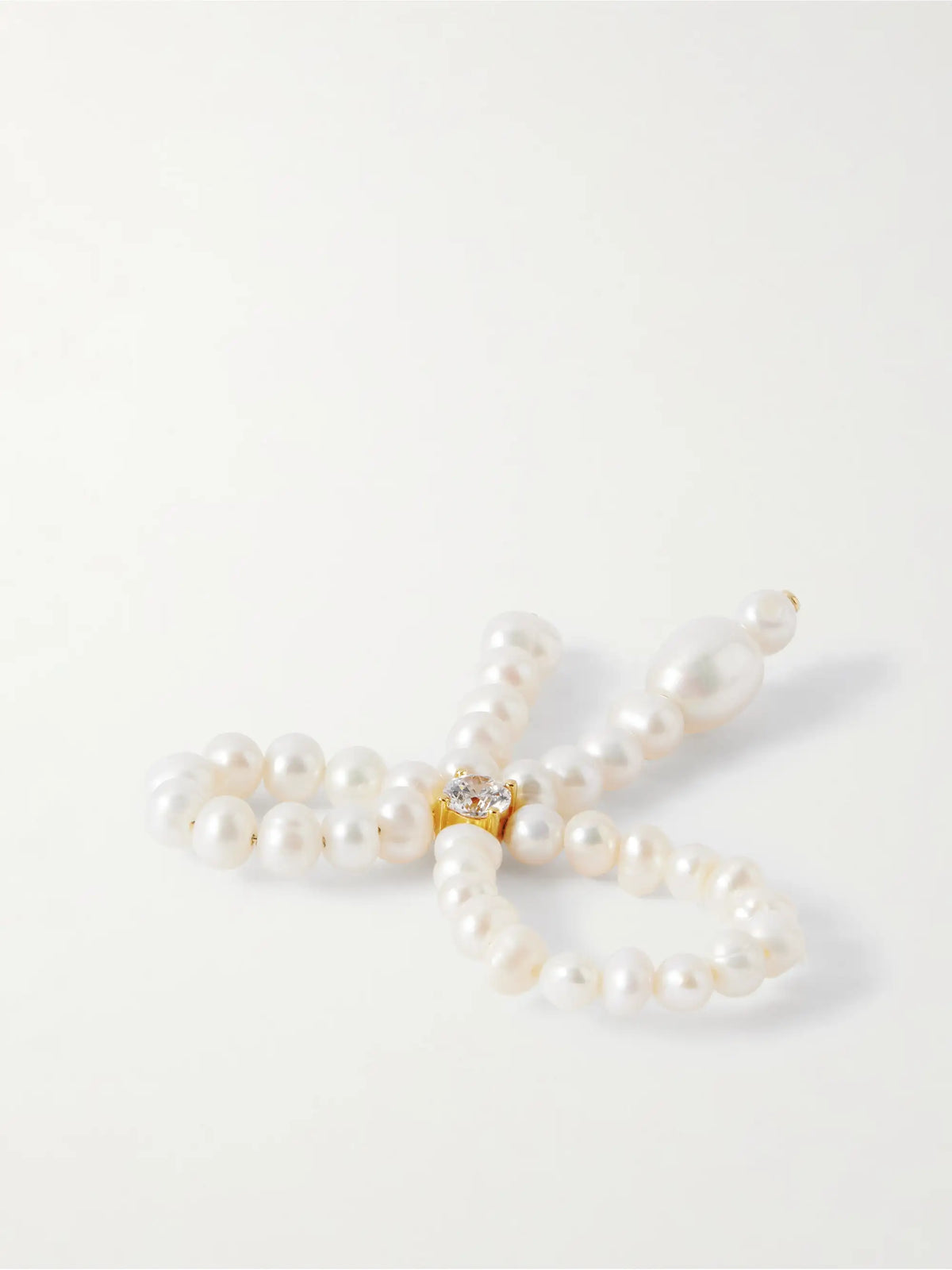Recycled Gold Vermeil, Pearl And Cubic Zirconia Ring