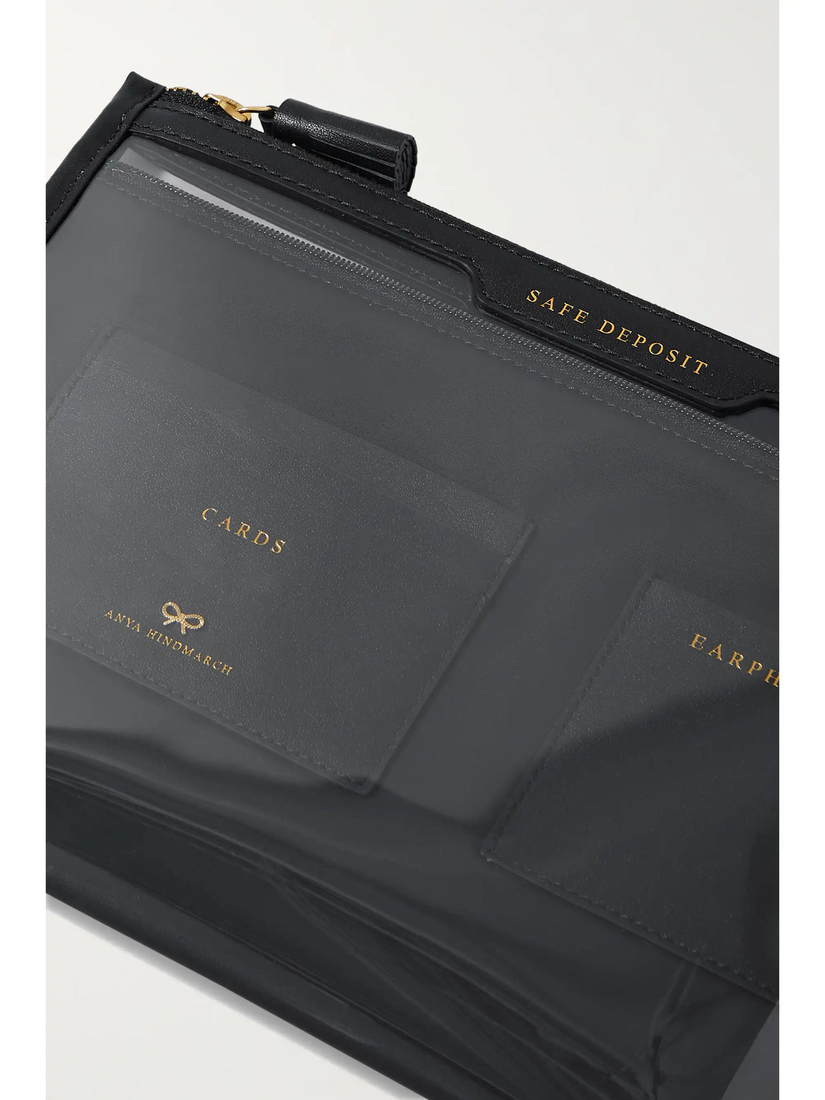 Safe Deposit Leather-trimmed Pvc Pouch