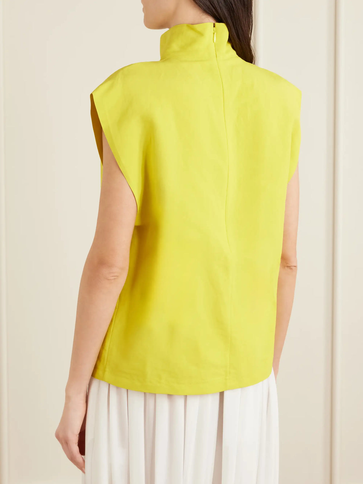 Alaïa Paper-blend Turtleneck Top