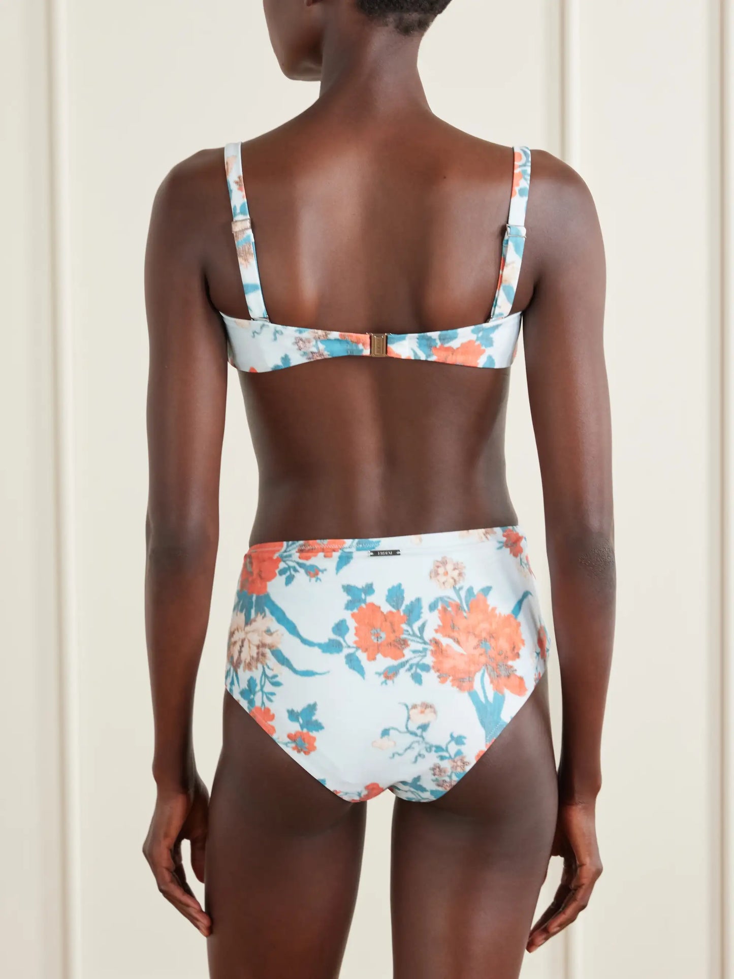 Floral-print Bikini Top