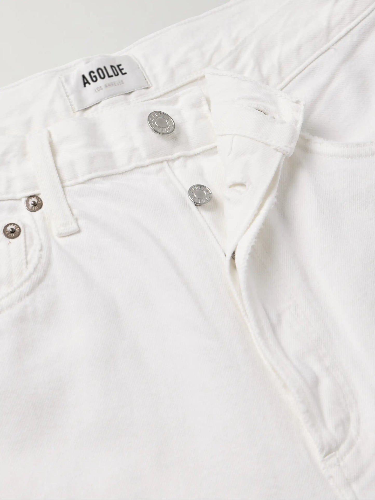 Luna Frayed High-rise Barrel-leg Jeans