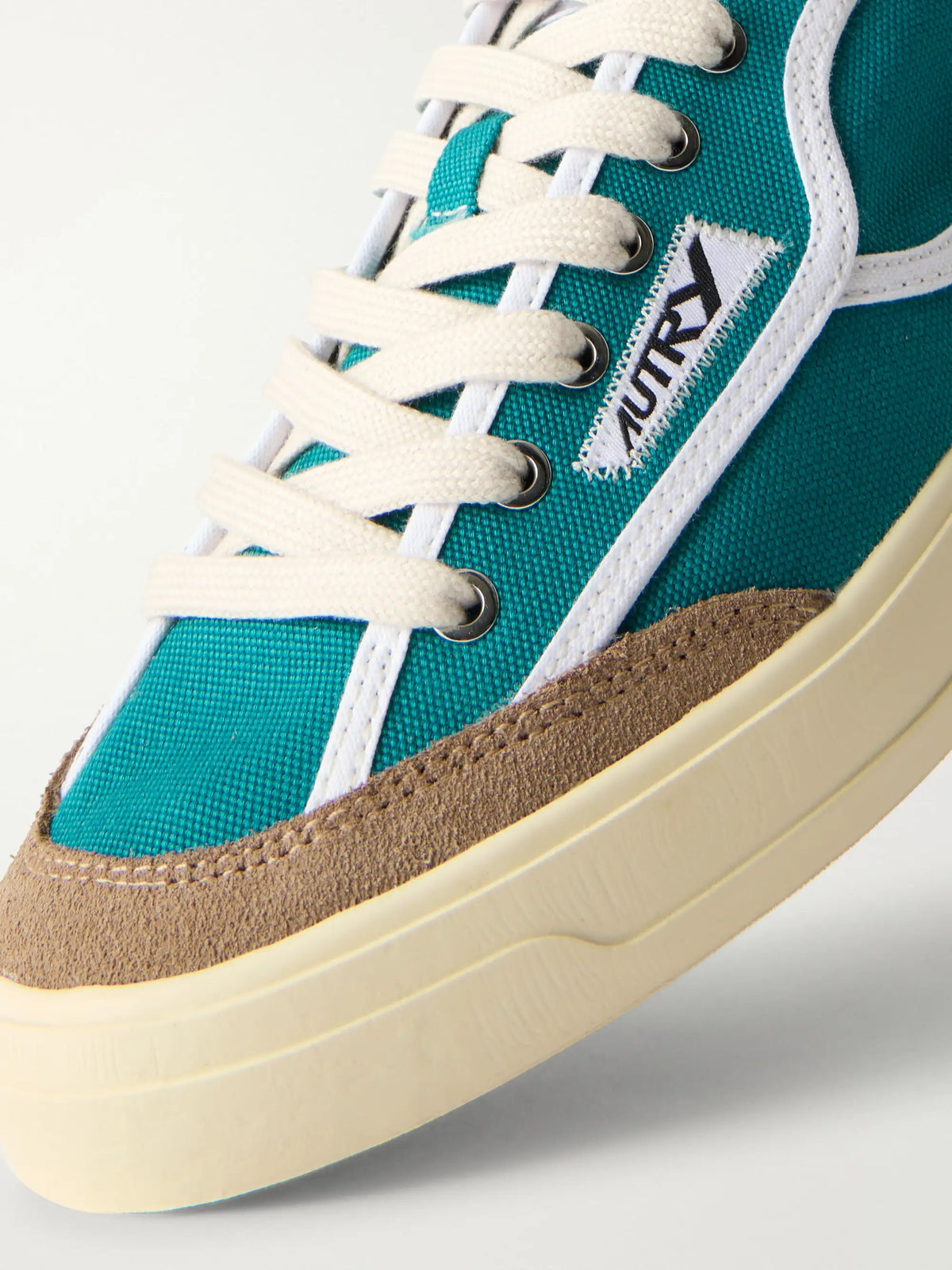 Windscape Low Suede-trimmed Canvas Sneakers