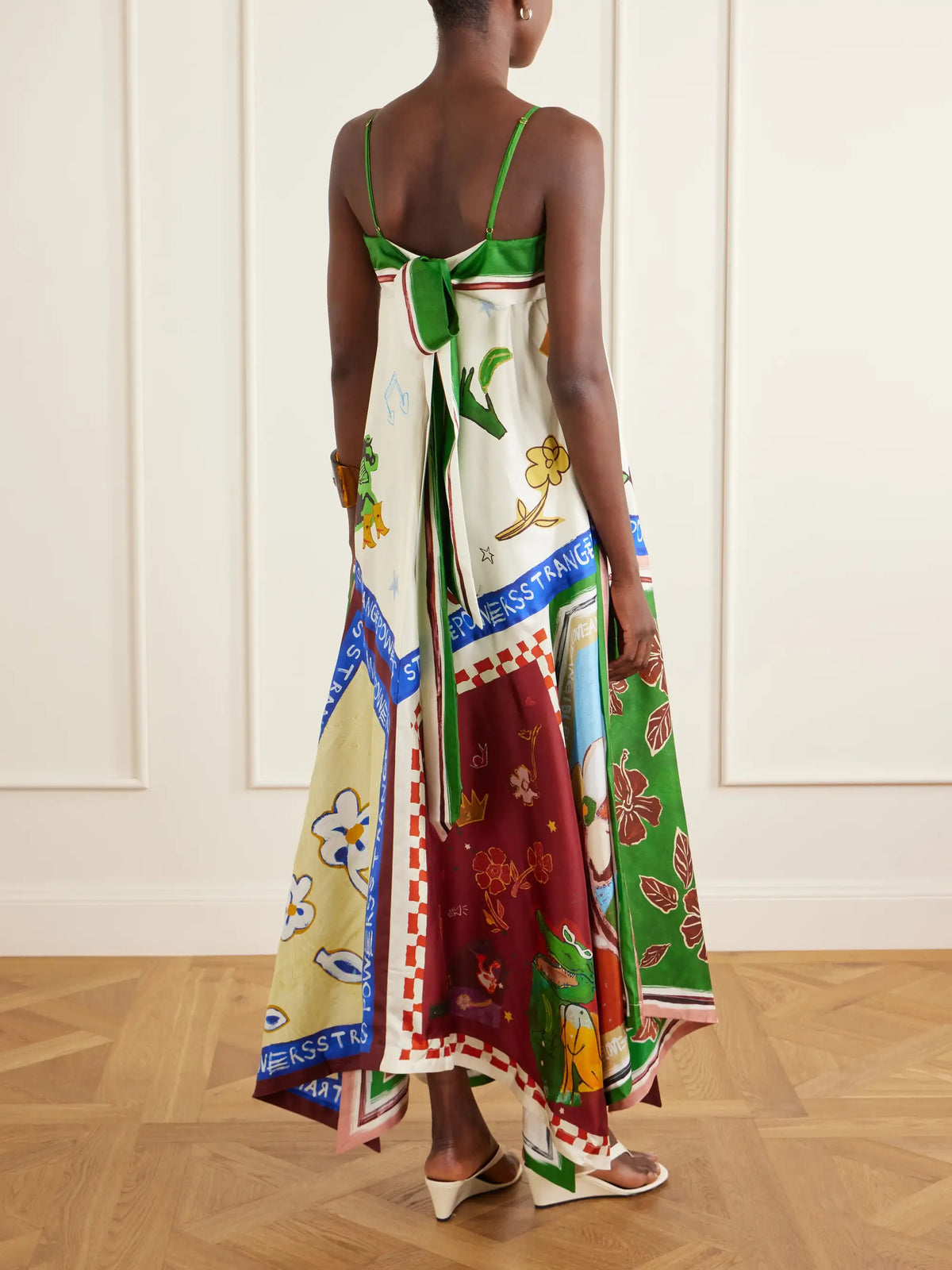 Tangible Silk-twill Midi Dress
