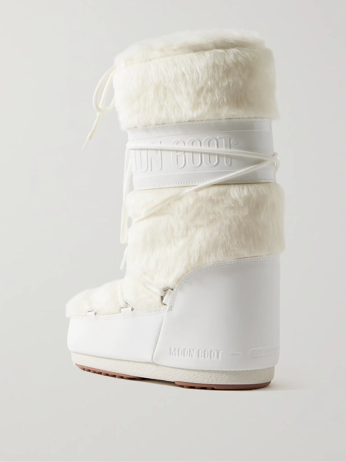 Icon Plush And Leather-like Snow Boots