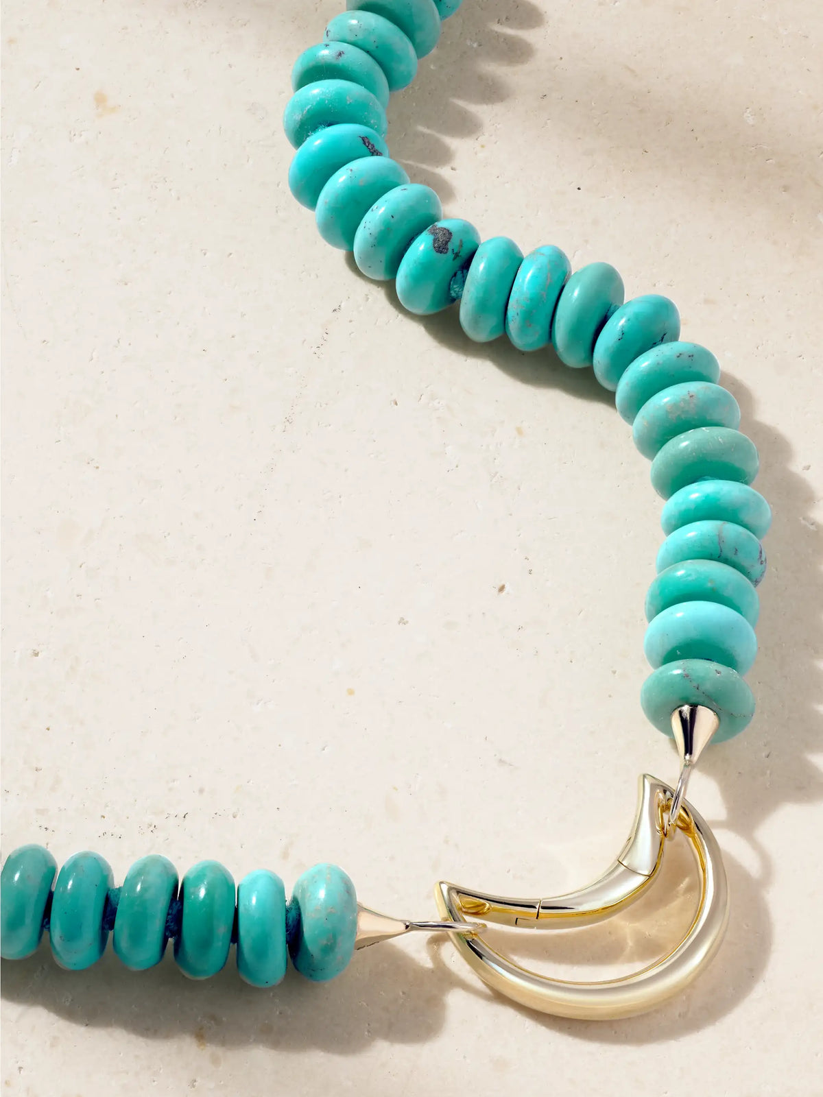 Moonlock + Rondelle 18 And 14-karat Gold Turquoise Necklace