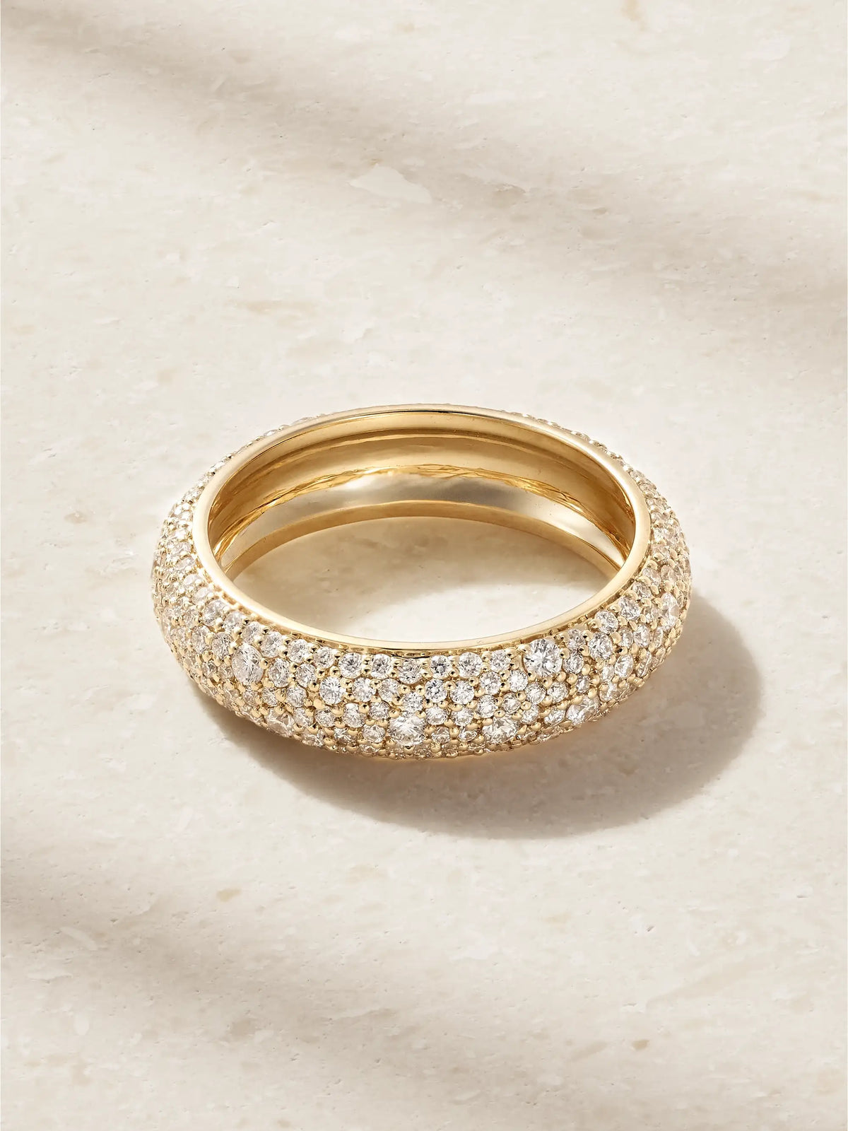 First Spark 14-karat Gold Diamond Ring