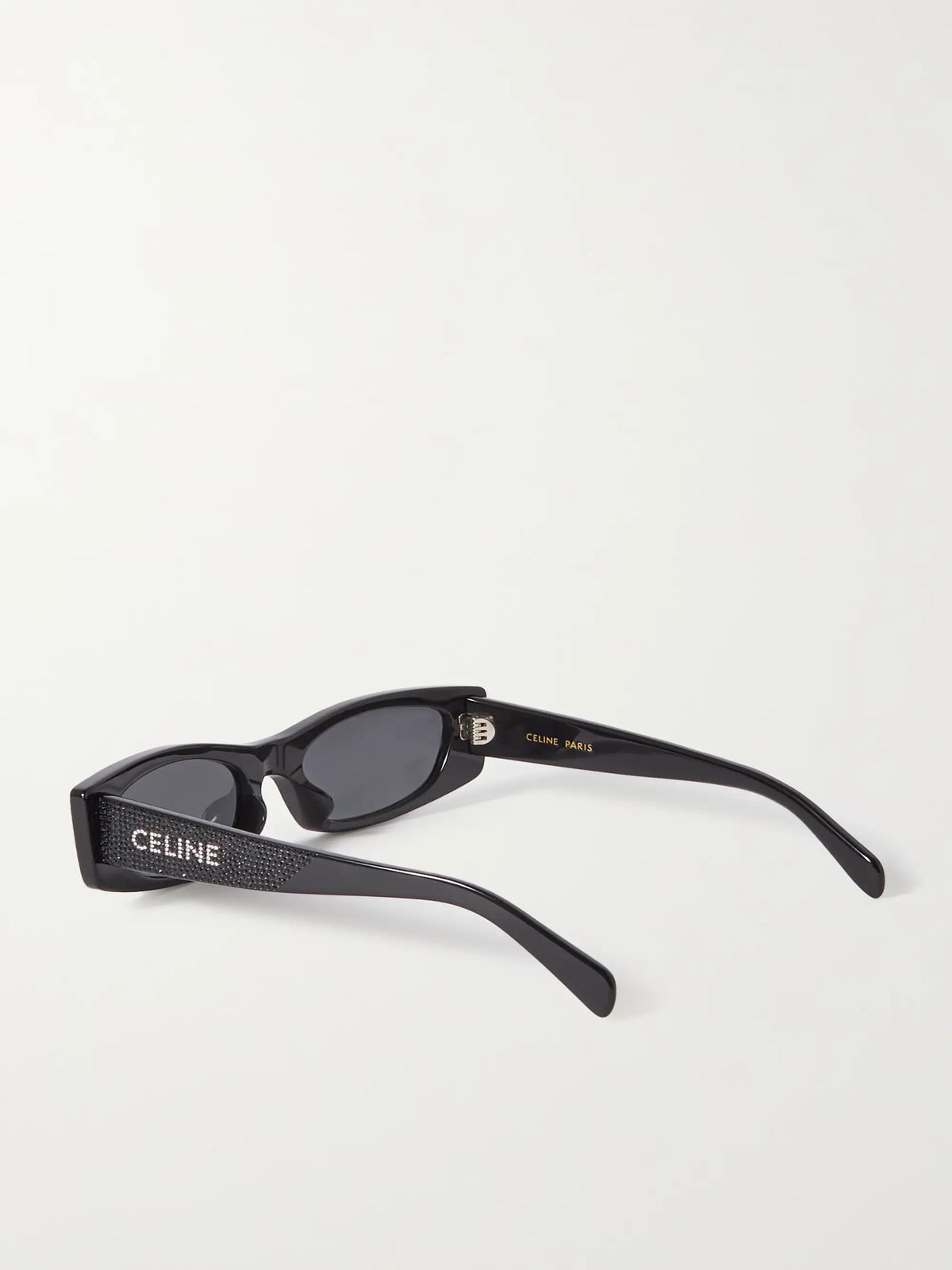 Animation Crystal-embellished Cat-eye Acetate Sunglasses