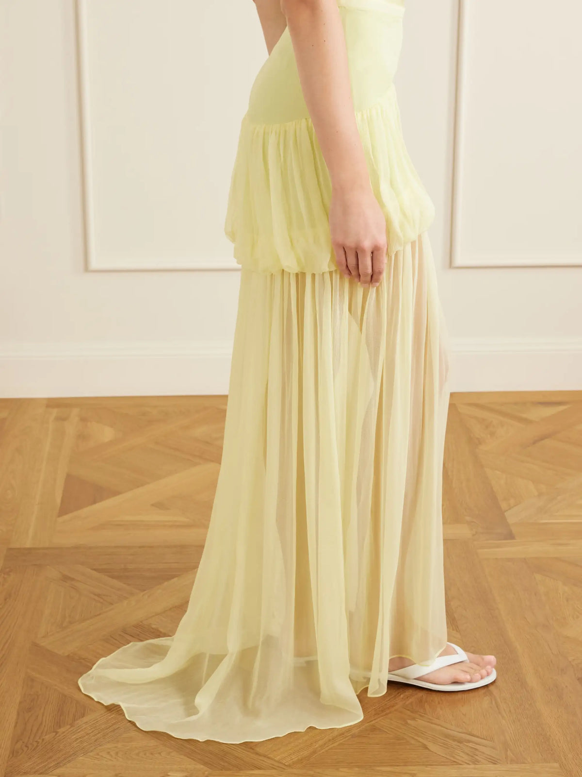 LIBEROWE Silk-chiffon Maxi Skirt