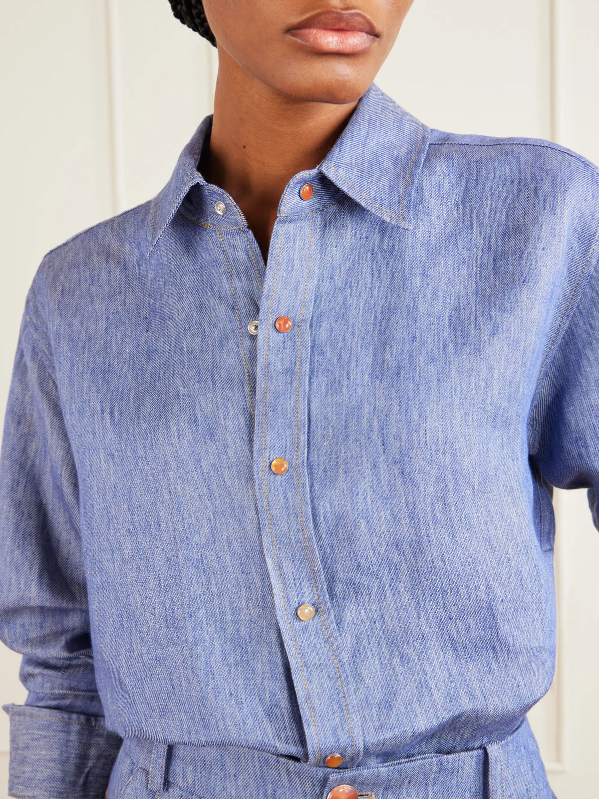 Linen-denim Shirt