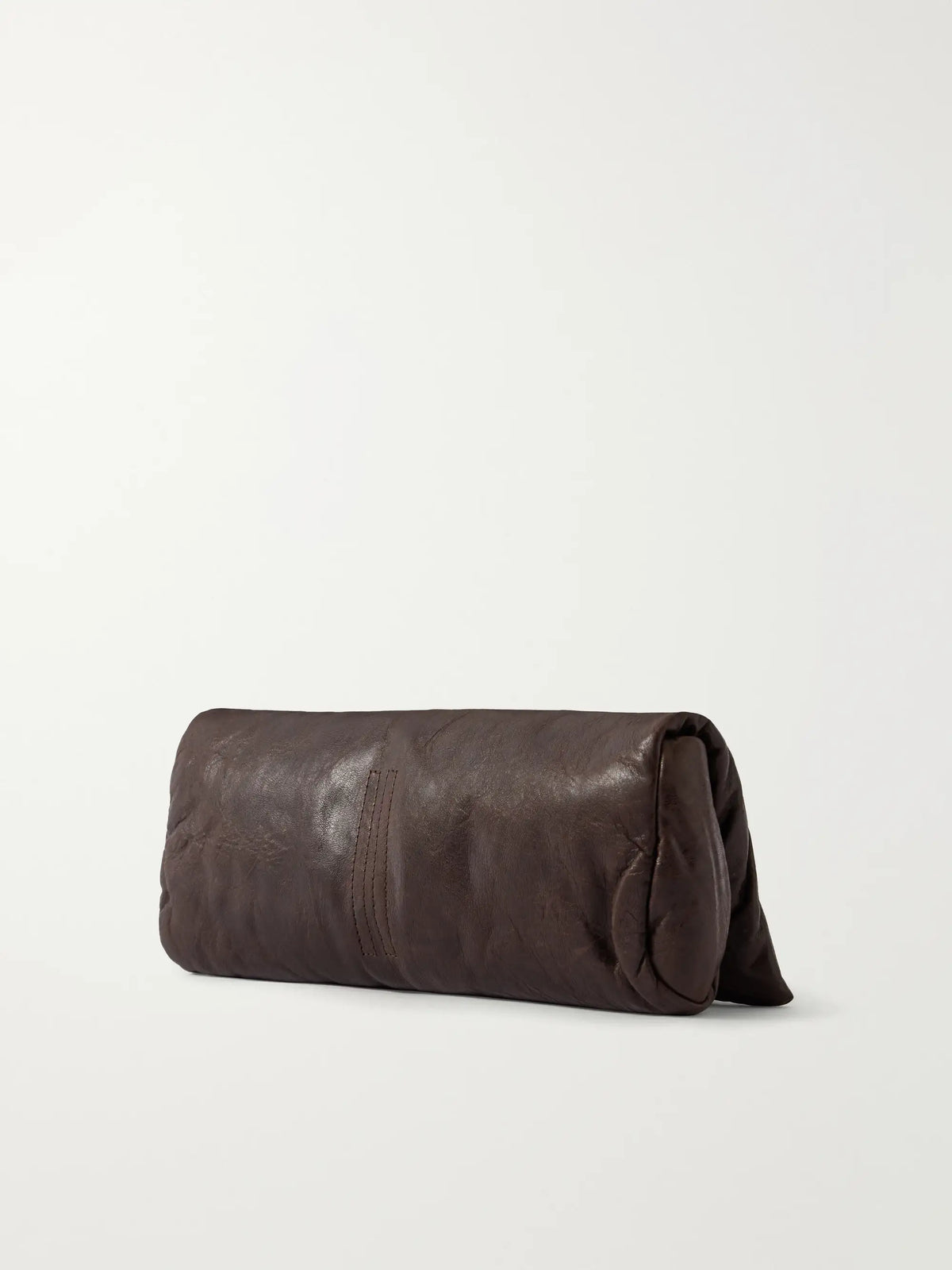 Rick Owens Crinkled-leather Clutch
