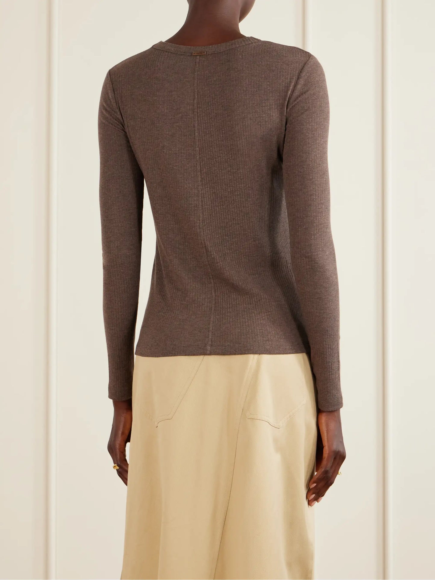 Salmone Ribbed Jersey T-shirt
