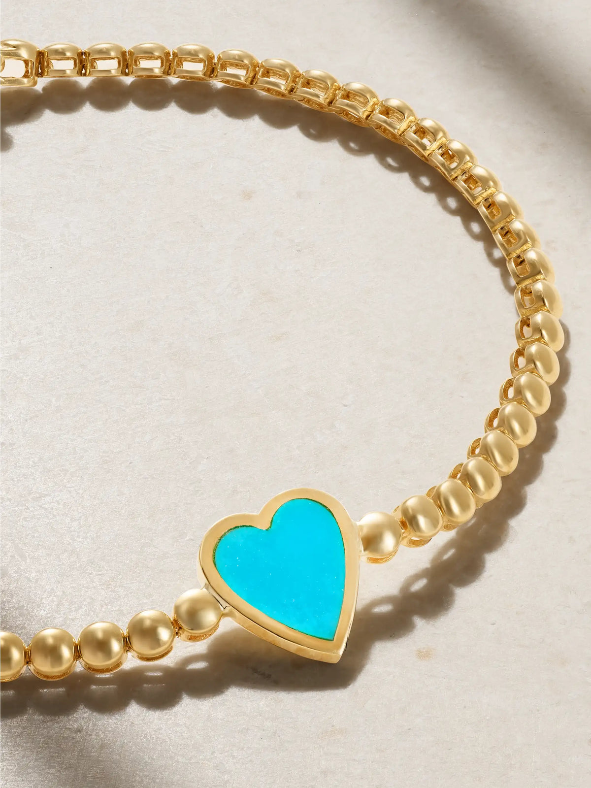 18-karat Gold Turquoise Bracelet