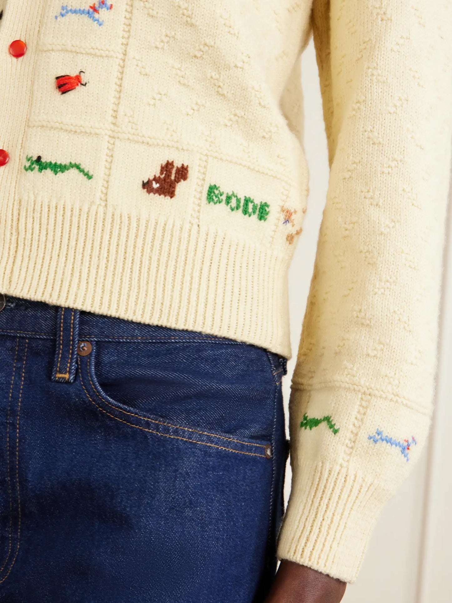 Zoologist Embroidered Merino Wool And Alpaca-blend Cardigan