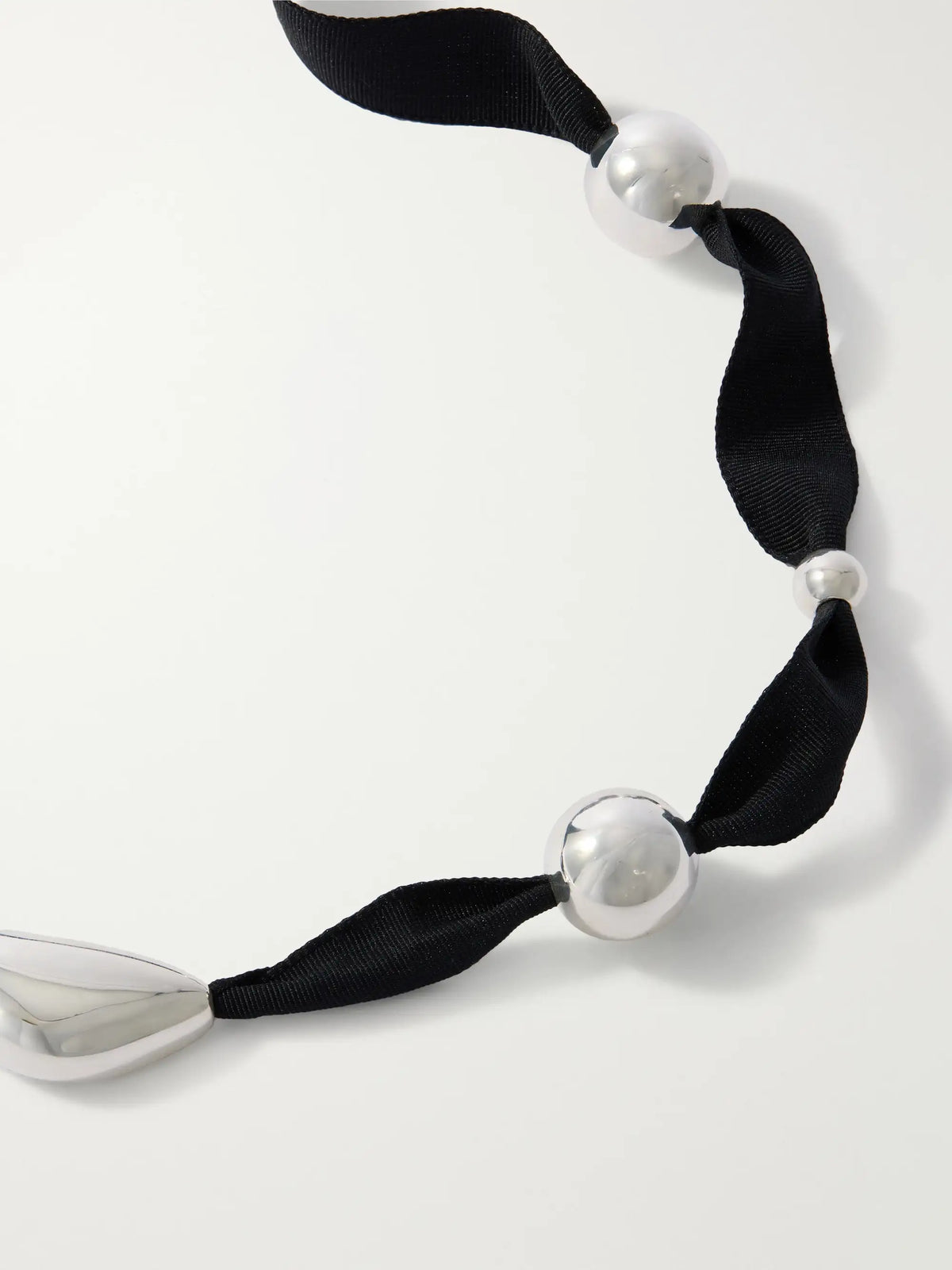 Camille Surault Grigri Sterling Silver And Silk Necklace