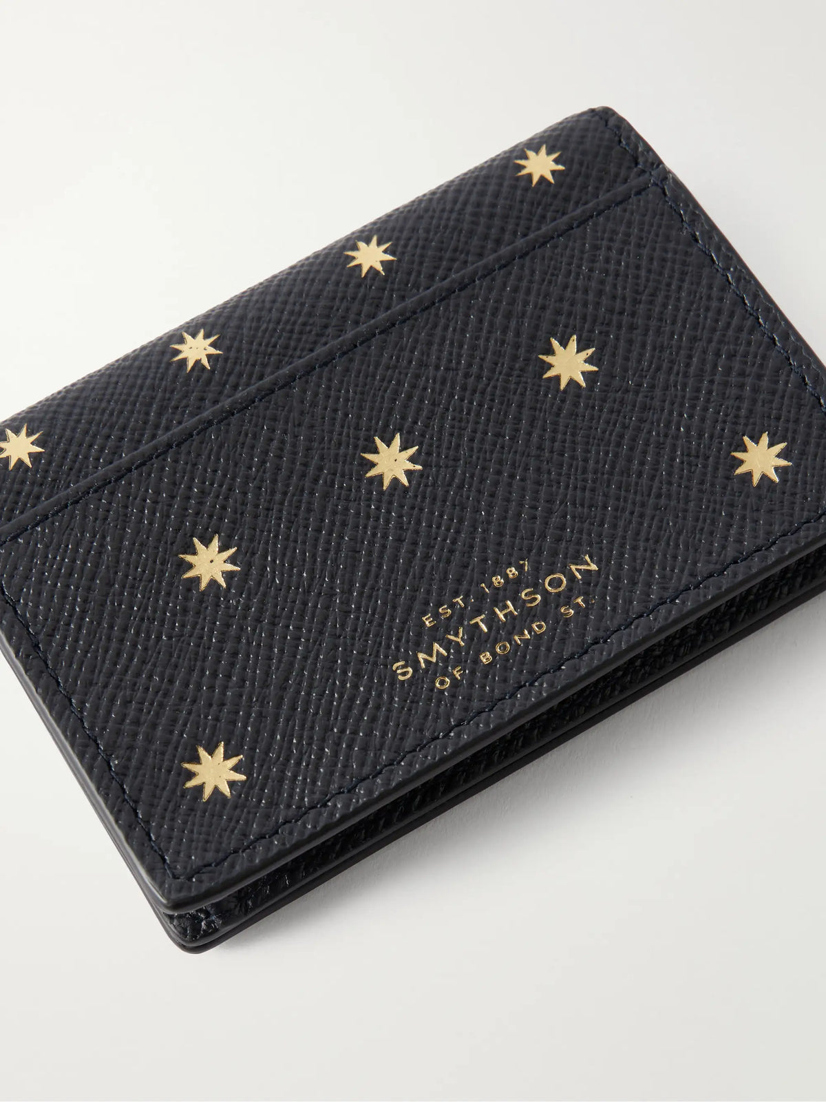 Smythson Panama Printed Leather Wallet