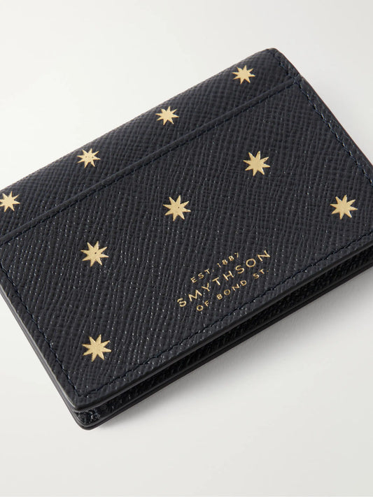 Smythson Panama Printed Leather Wallet